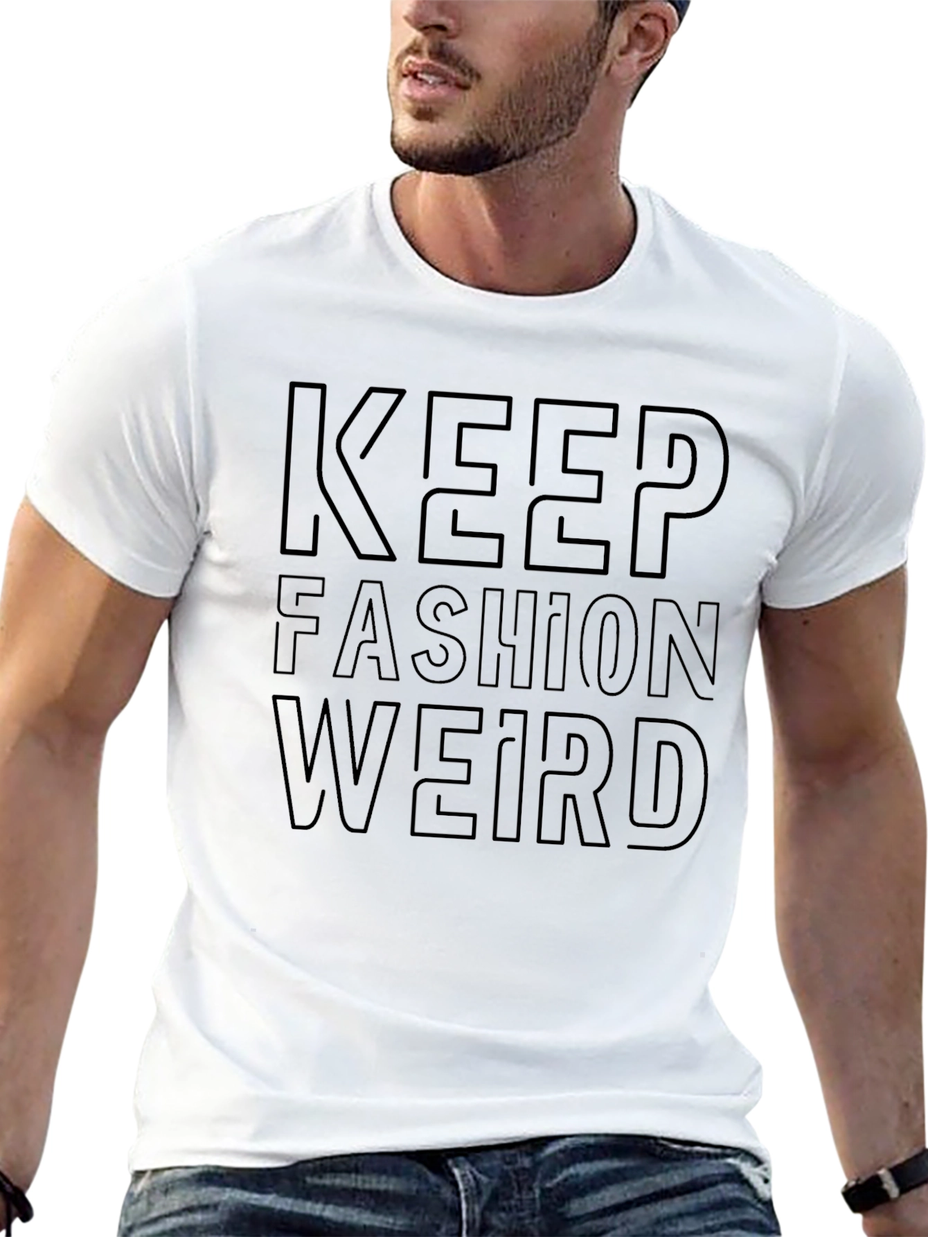 Keep Fashion Weird Black Graphic Tee