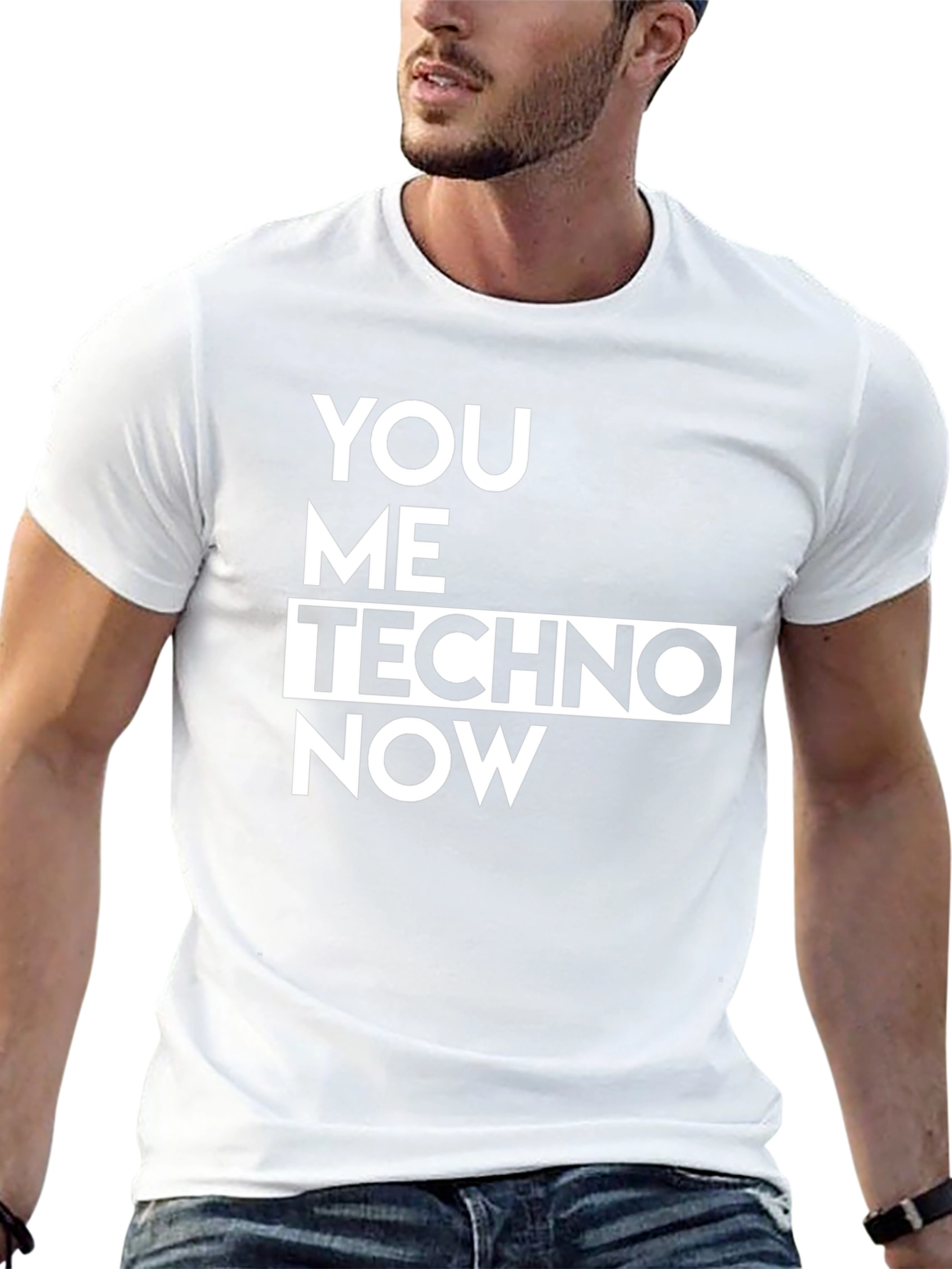 You Me Techno Now Black T-Shirt