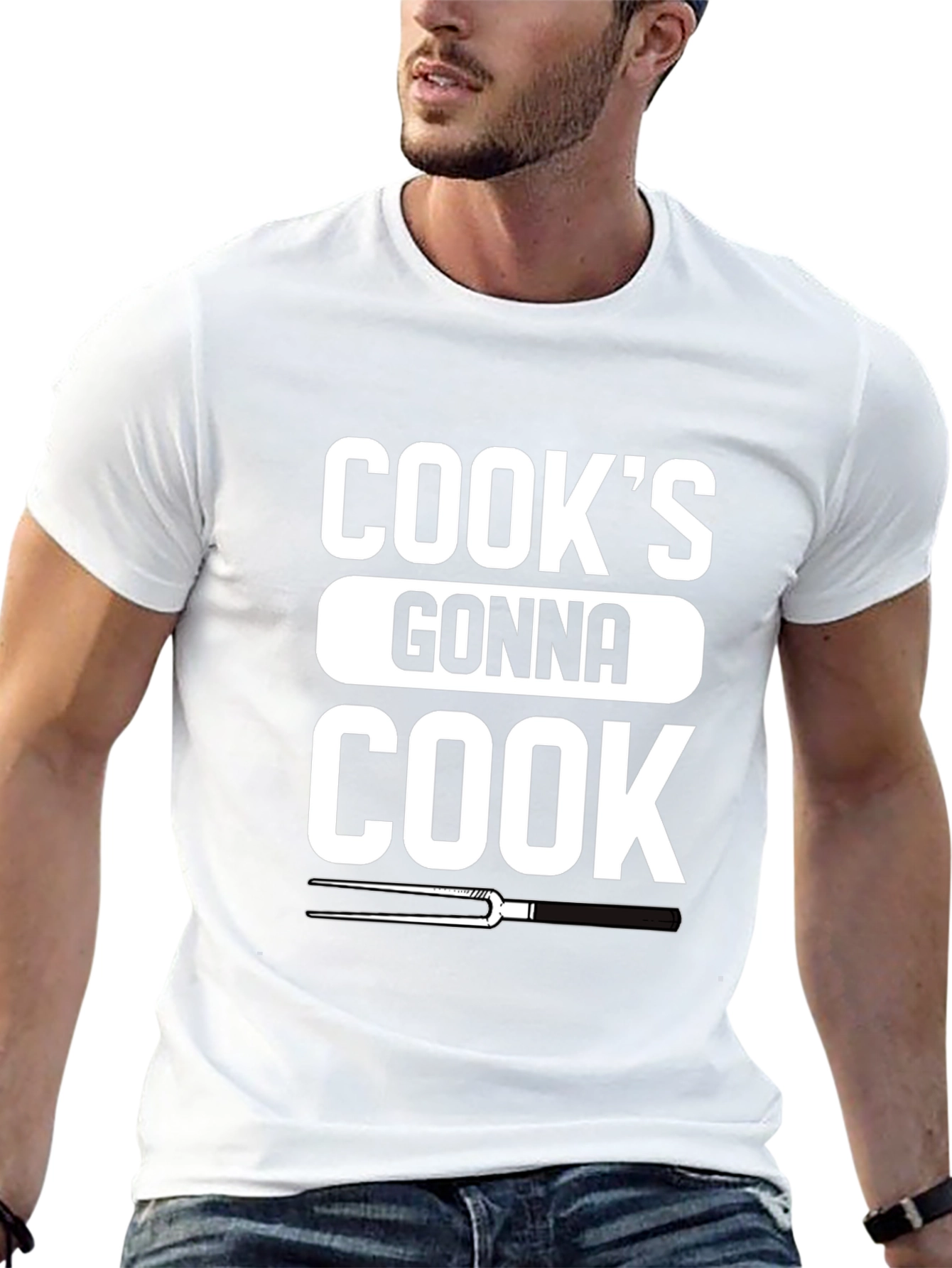 Cooks Gonna Cook Graphic T-Shirt - BBQ Grill Master