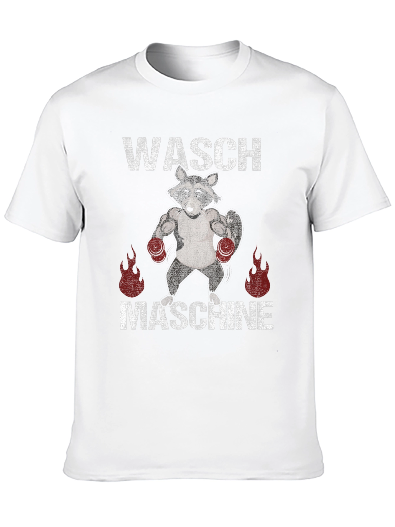 Waschmaschine Raccoon Boxing T-Shirt