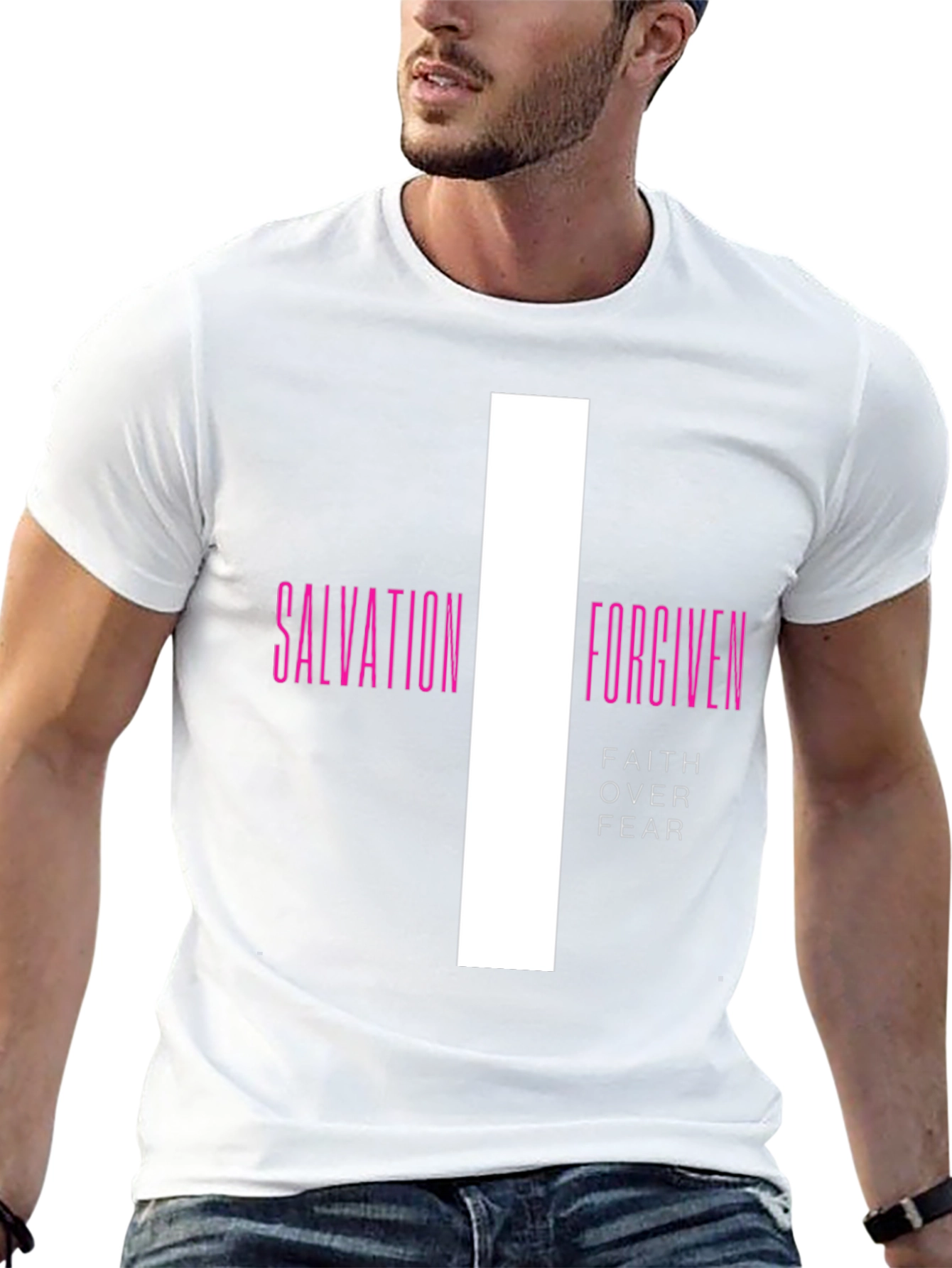 Salvation Forgiven Faith Over Fear Graphic Tee