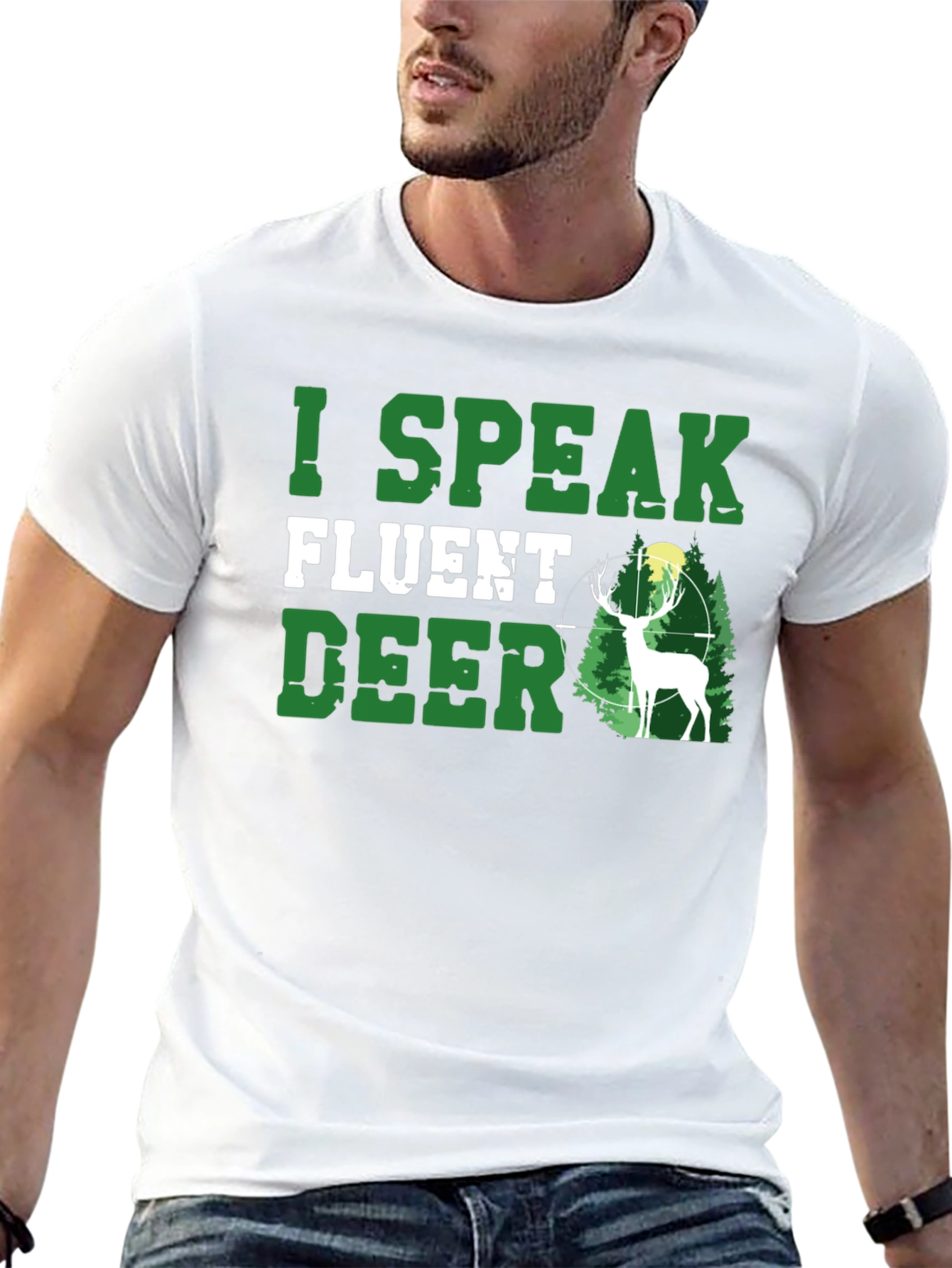 I Speak Fluent Deer Graphic T-Shirt