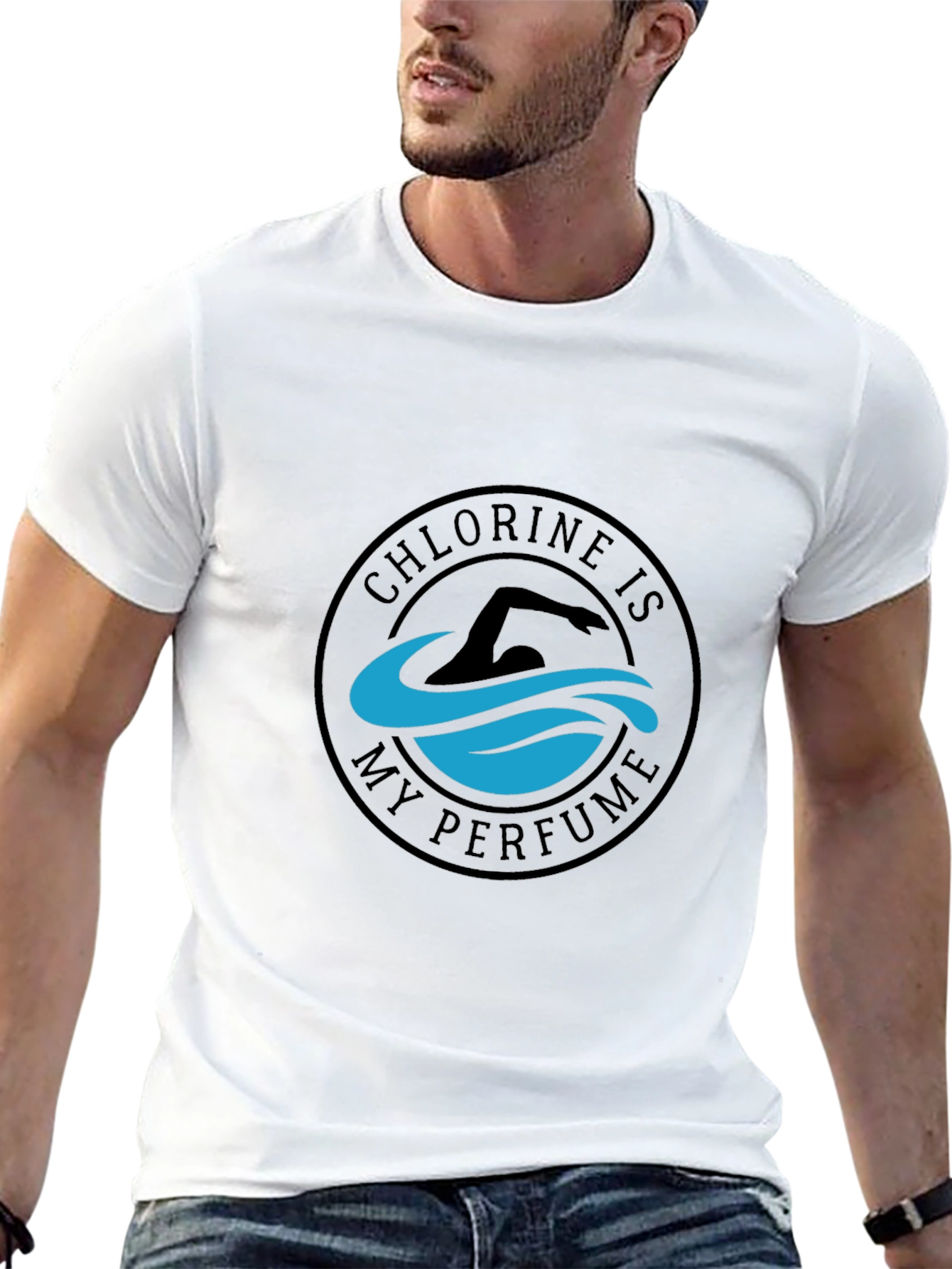 Chlorine is My Perfume Swimmer T-Shirt