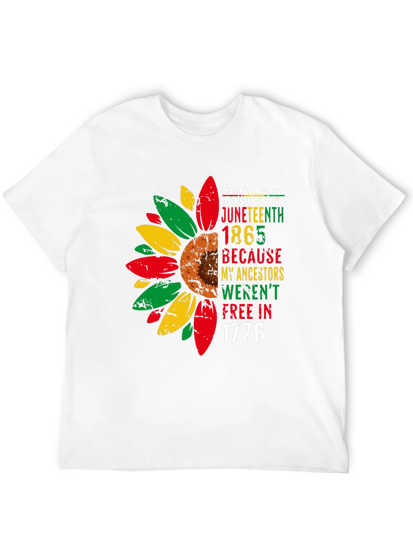 Juneteenth Freedom Sunflower T-Shirt