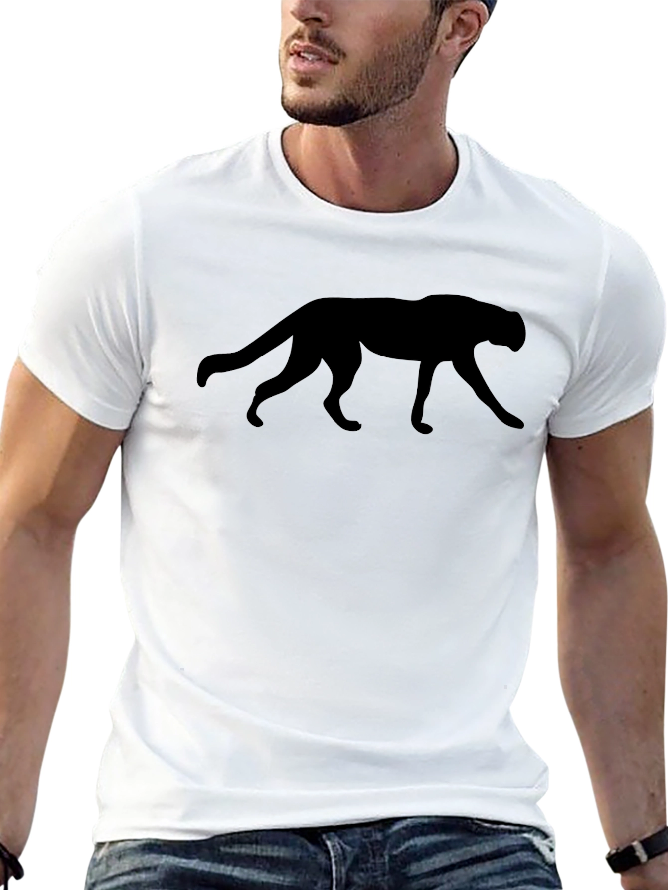 Black Panther Graphic Tee - Mens Casual