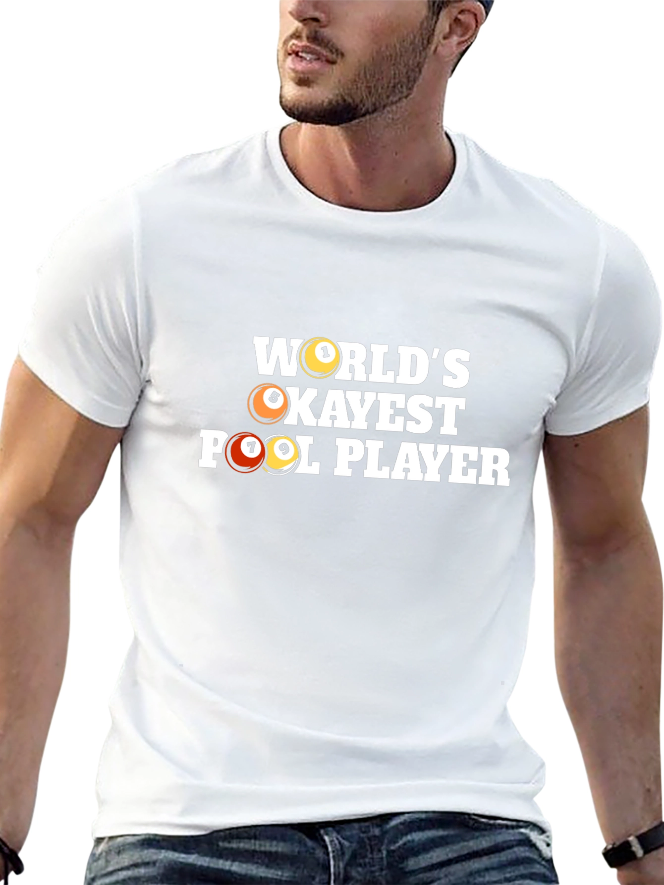 Worlds Okayest Pool Player T-Shirt