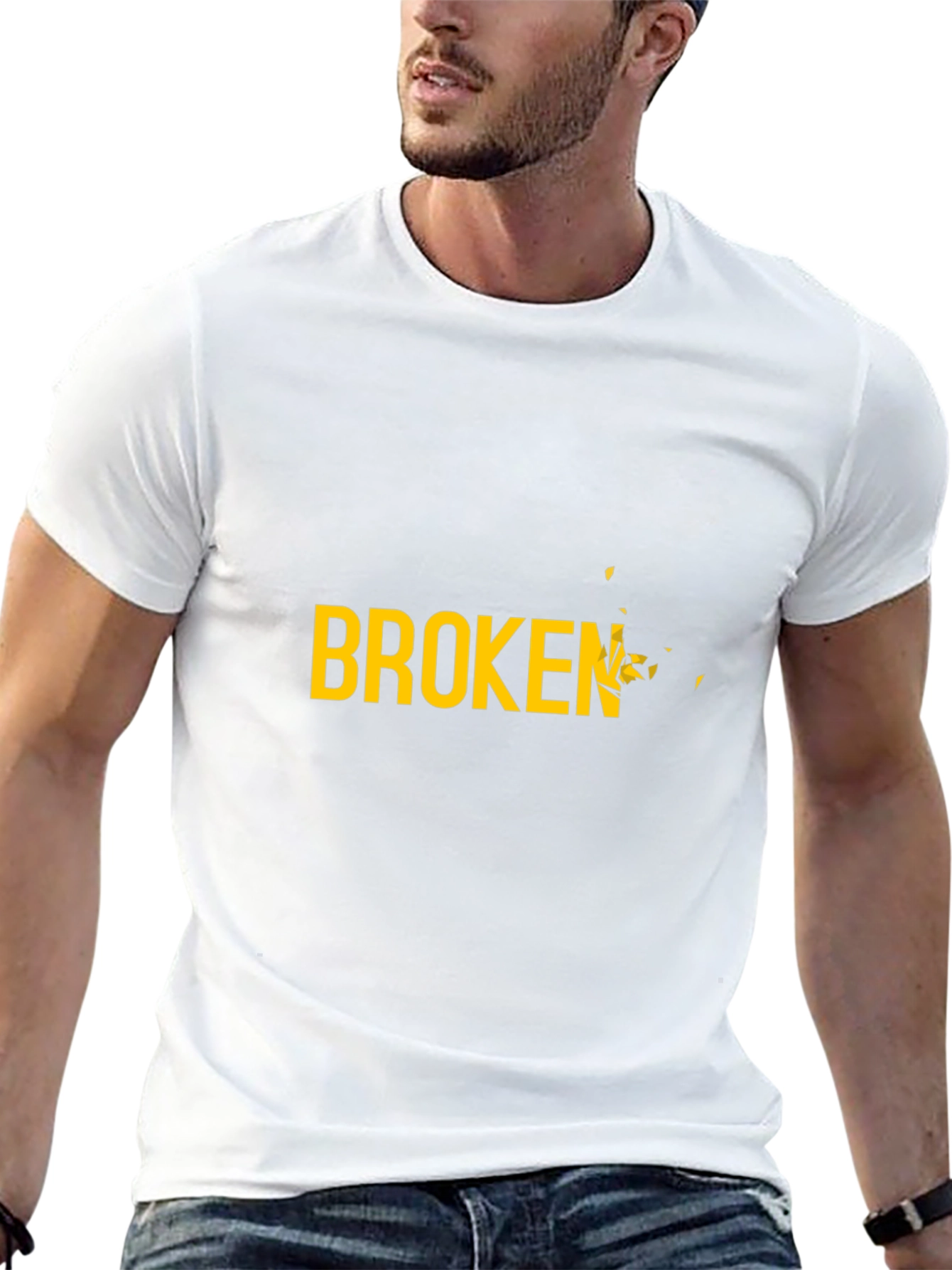 Broken Graphic Black T-Shirt