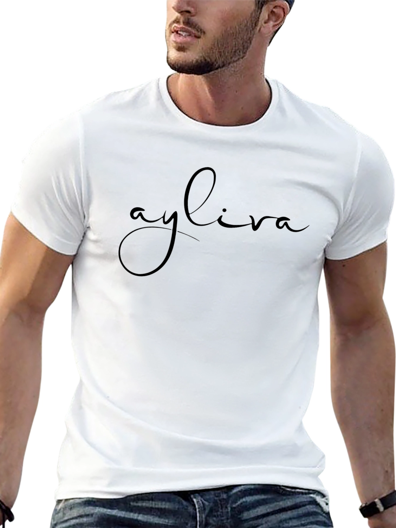 Ayliva Graphic Tee - Stylish Black T-Shirt