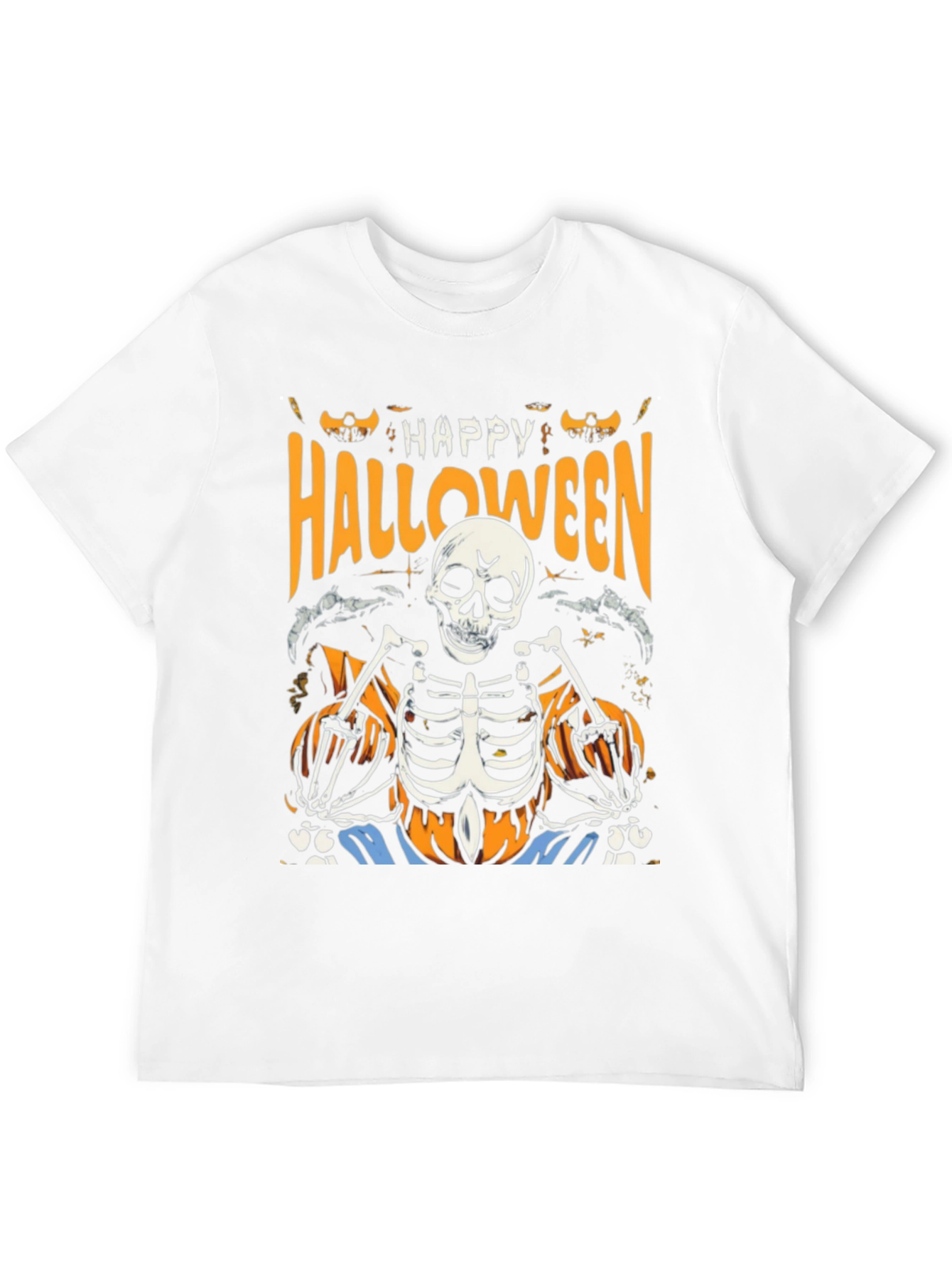 Happy Halloween Skeleton Graphic Tee