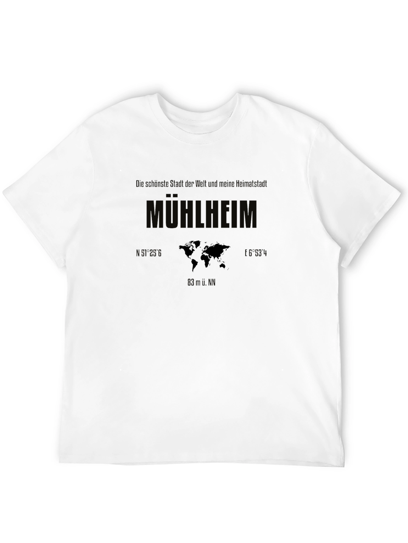 Mülheim World Map Graphic T-Shirt