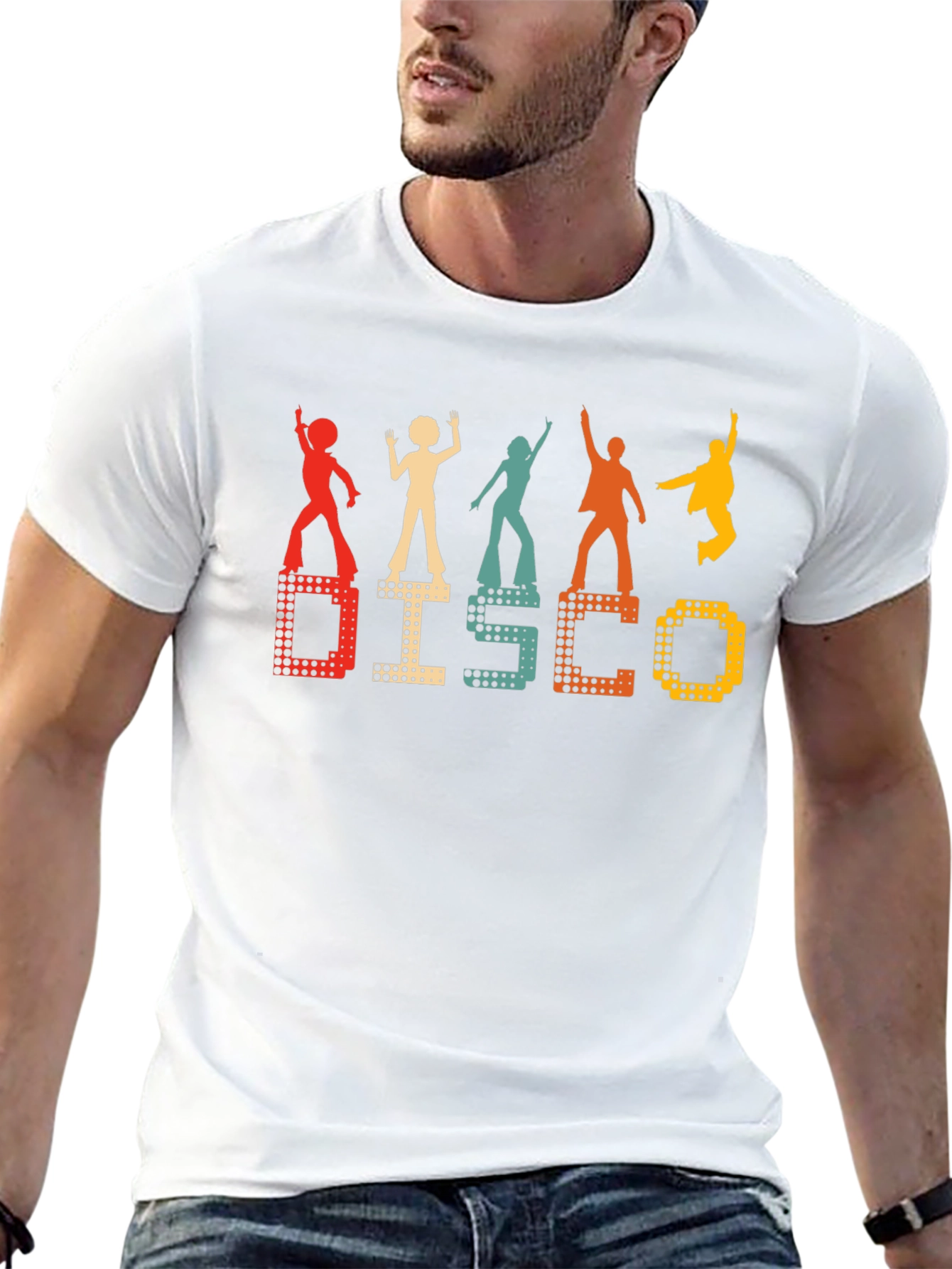 Retro Disco Graphic Tee - 70s Inspired Dance Shirt