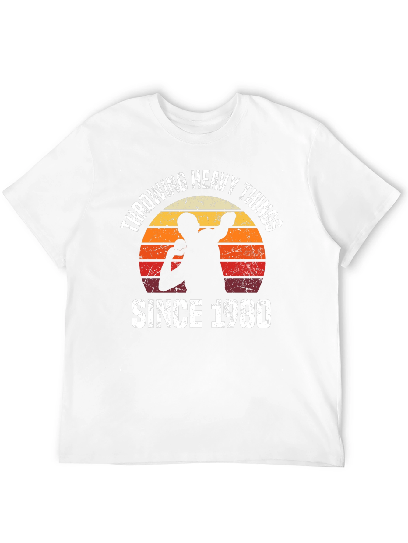 Throwing Heavy Things Since 1980 Graphic Tee