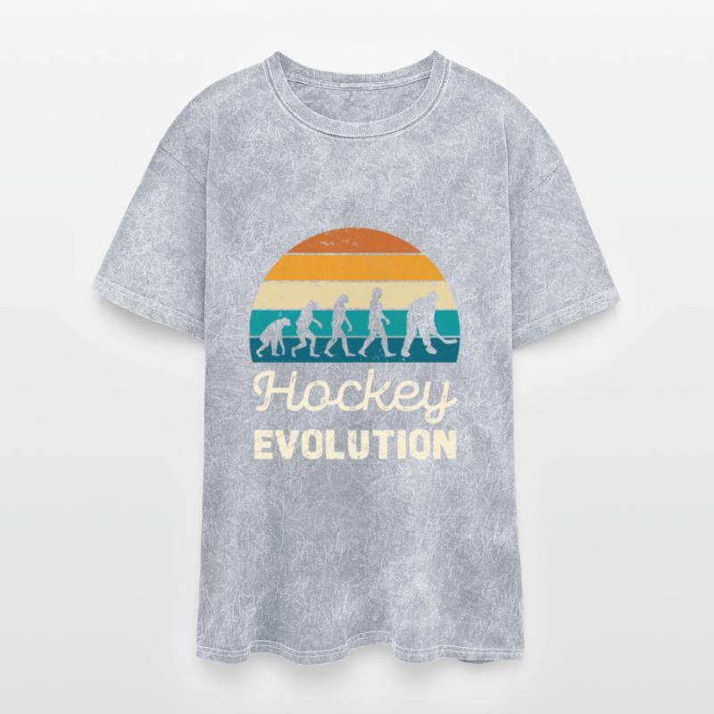Hockey Evolution Retro Style Design