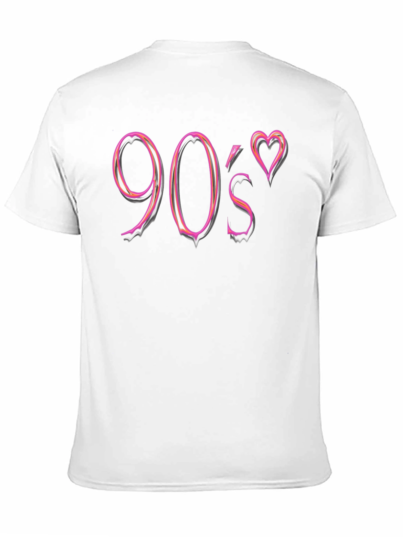 90s Heart Graphic Tee - Retro Nostalgia