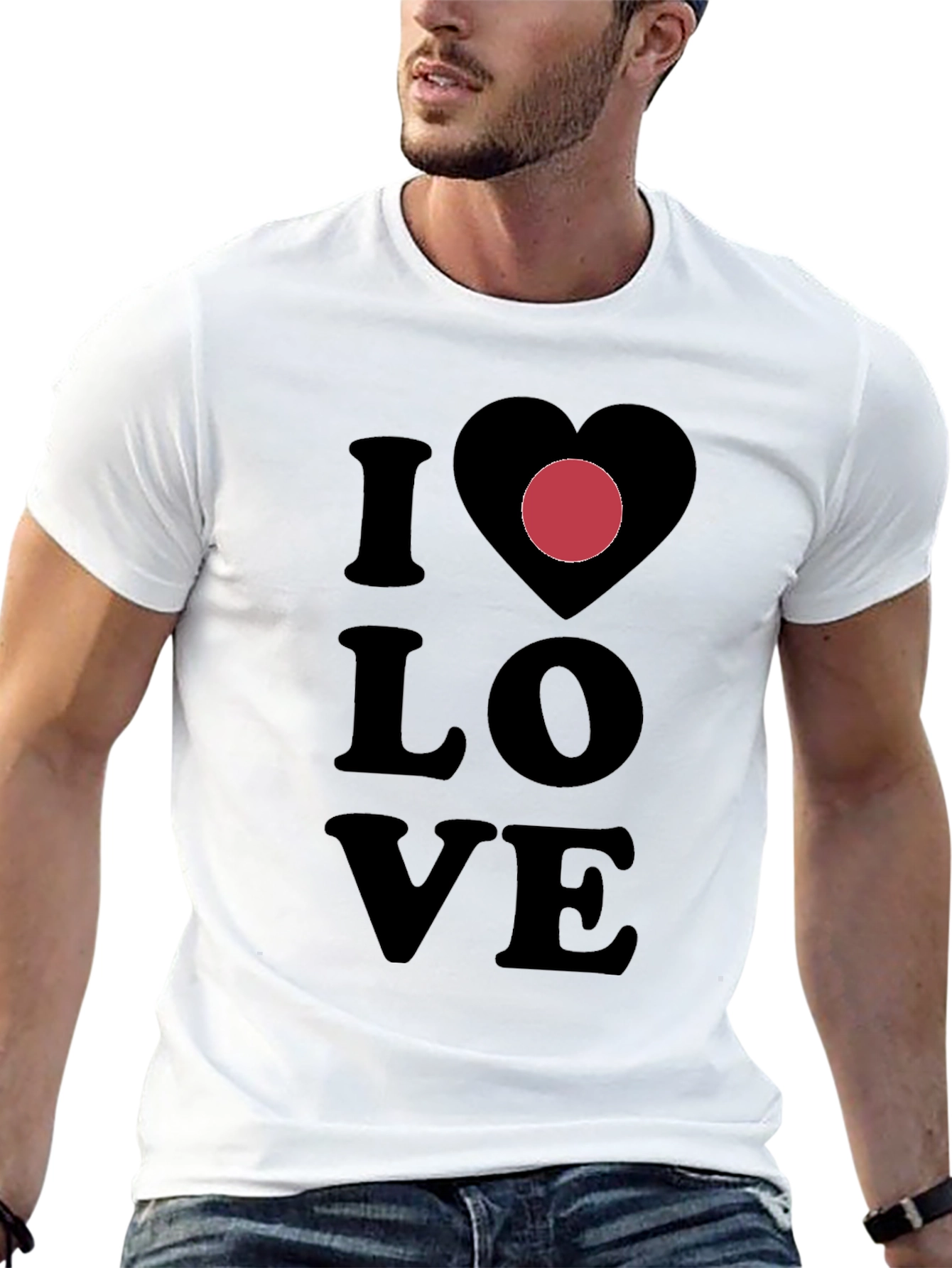 I Heart Love T-Shirt - Black