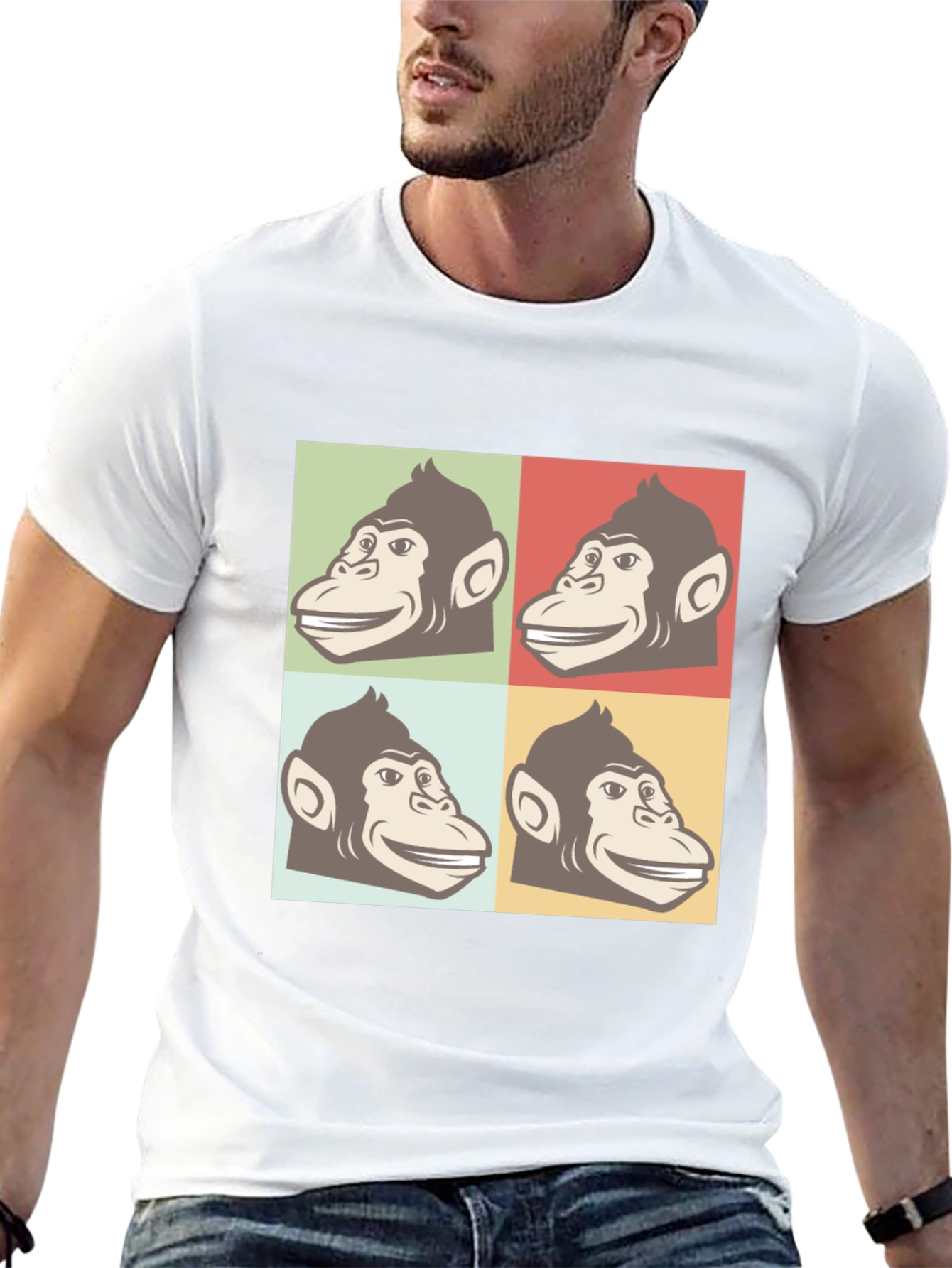 Retro Monkey Pop Art T-Shirt