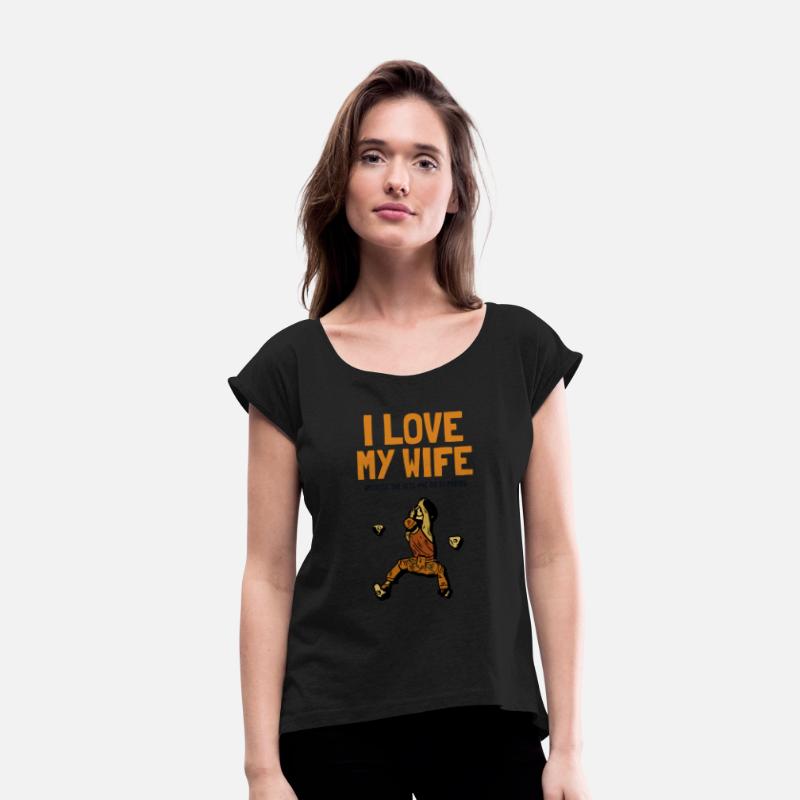 I love my Wife Climbing Bouldering Sport Free