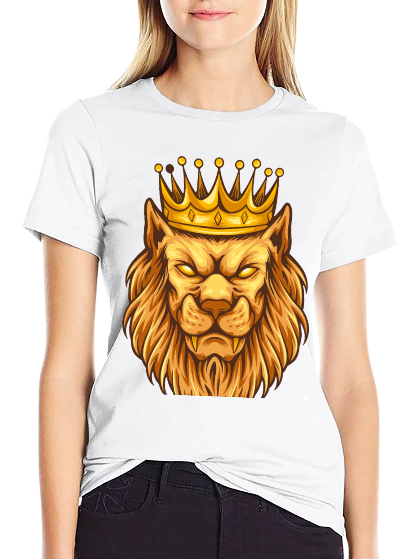 Lion King Graphic Tee - Black Cotton T-Shirt