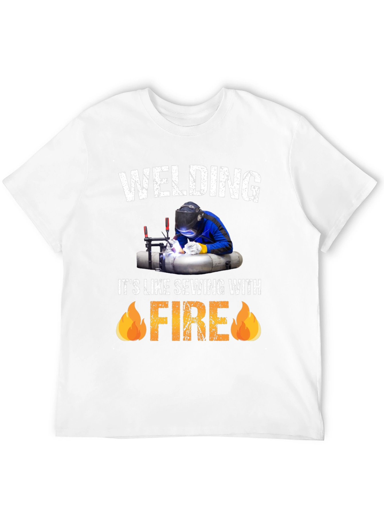 Welding Like Sewing with Fire T-Shirt