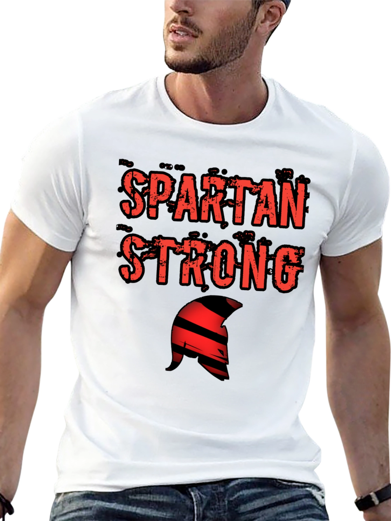 Spartan Strong Graphic Tee - Black