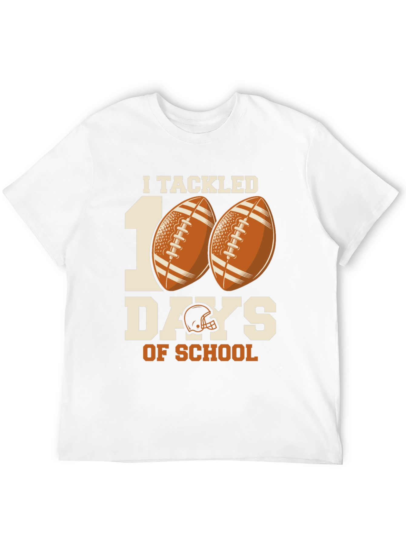 I Tackled 100 Days of School Football T-Shirt