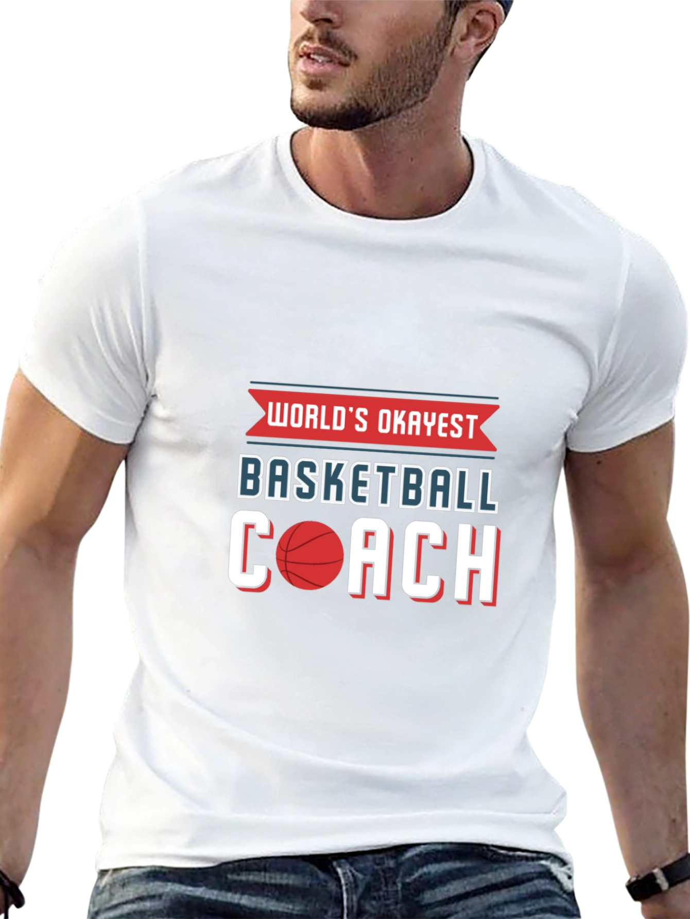 Worlds Okayest Basketball Coach T-Shirt