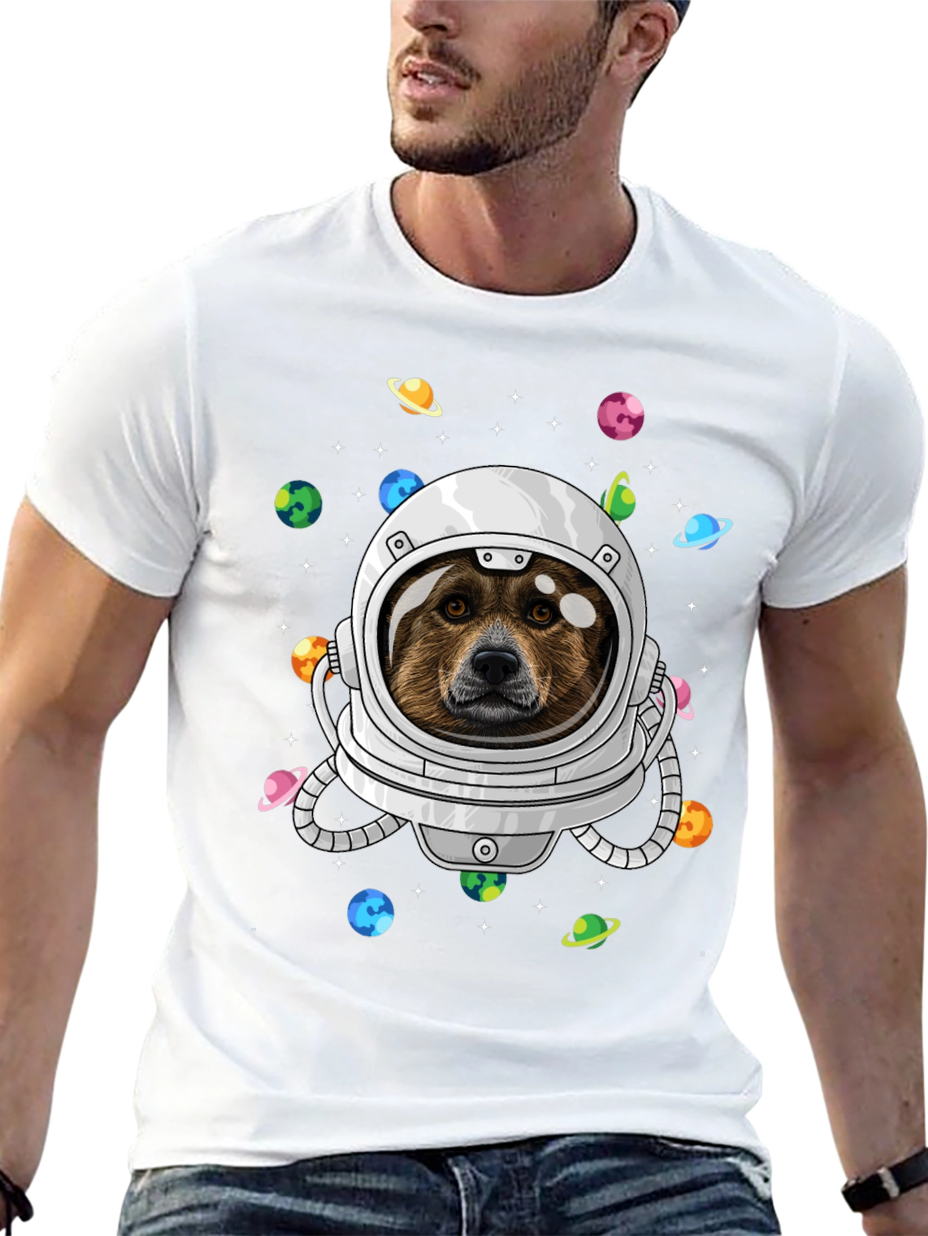 Dog Astronaut Space T-Shirt
