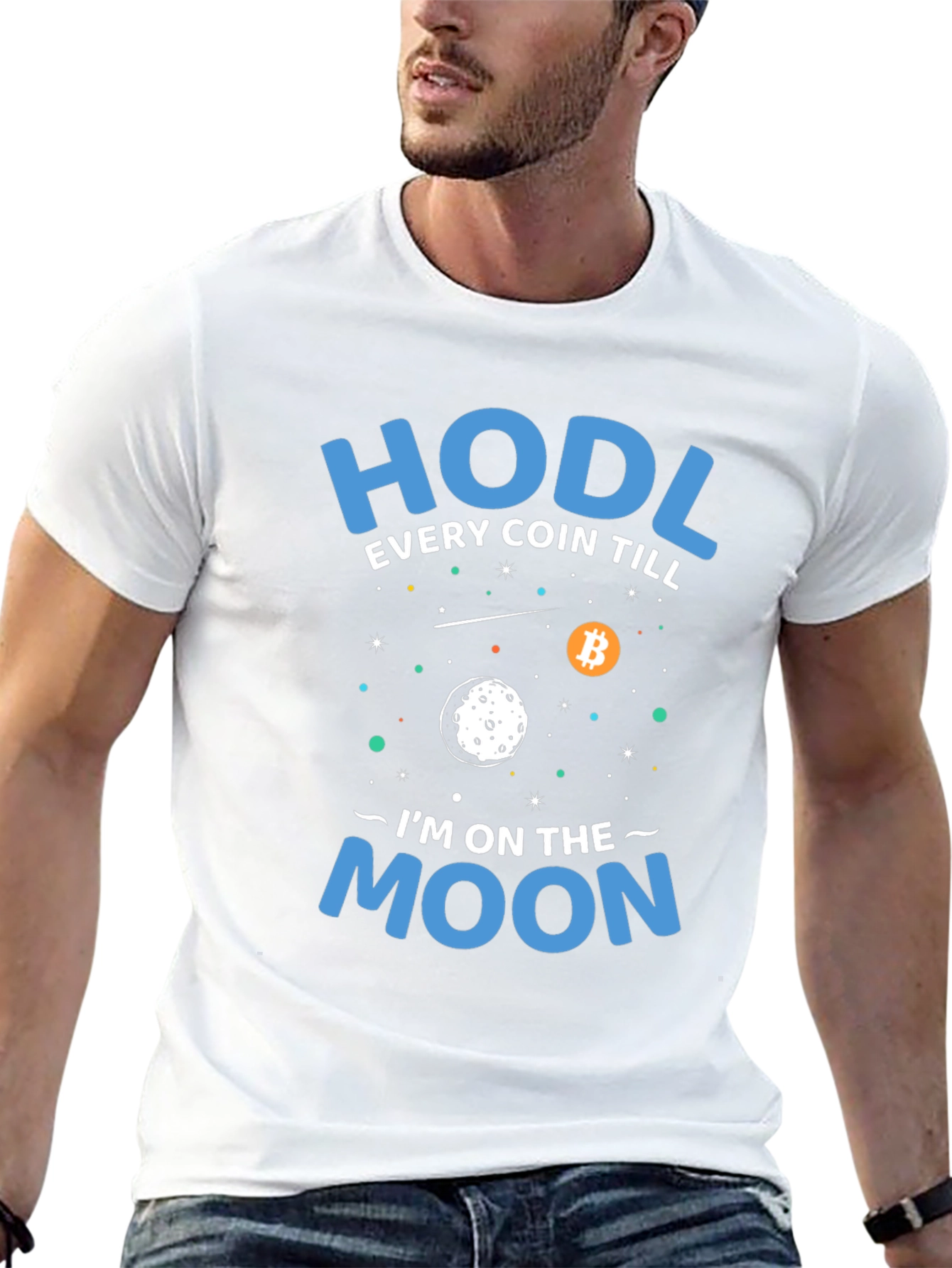 HODL Bitcoin Crypto T-Shirt - To The Moon!