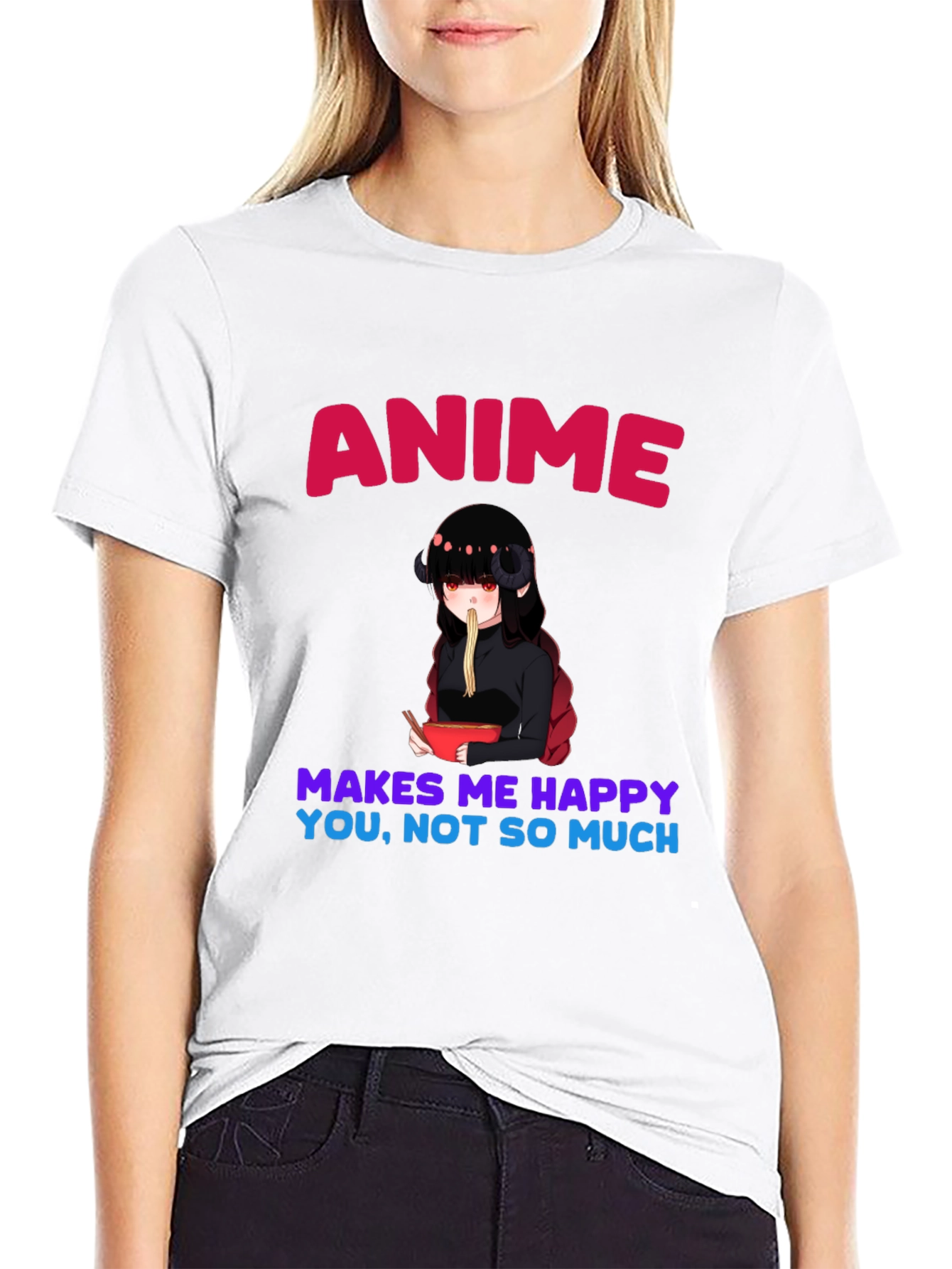 Anime Makes Me Happy T-Shirt