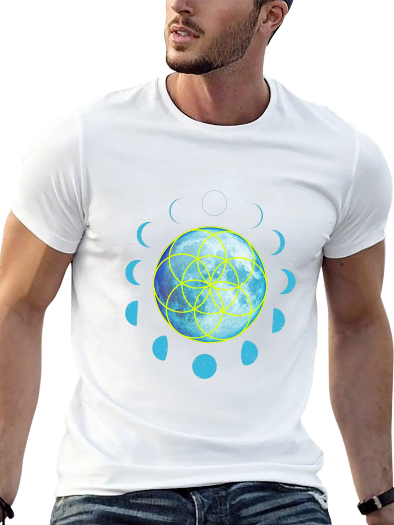 Moon Phases Graphic T-Shirt