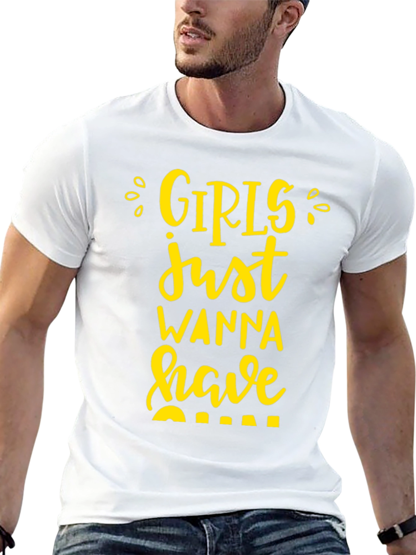 Girls Just Wanna Have Fun Black T-Shirt