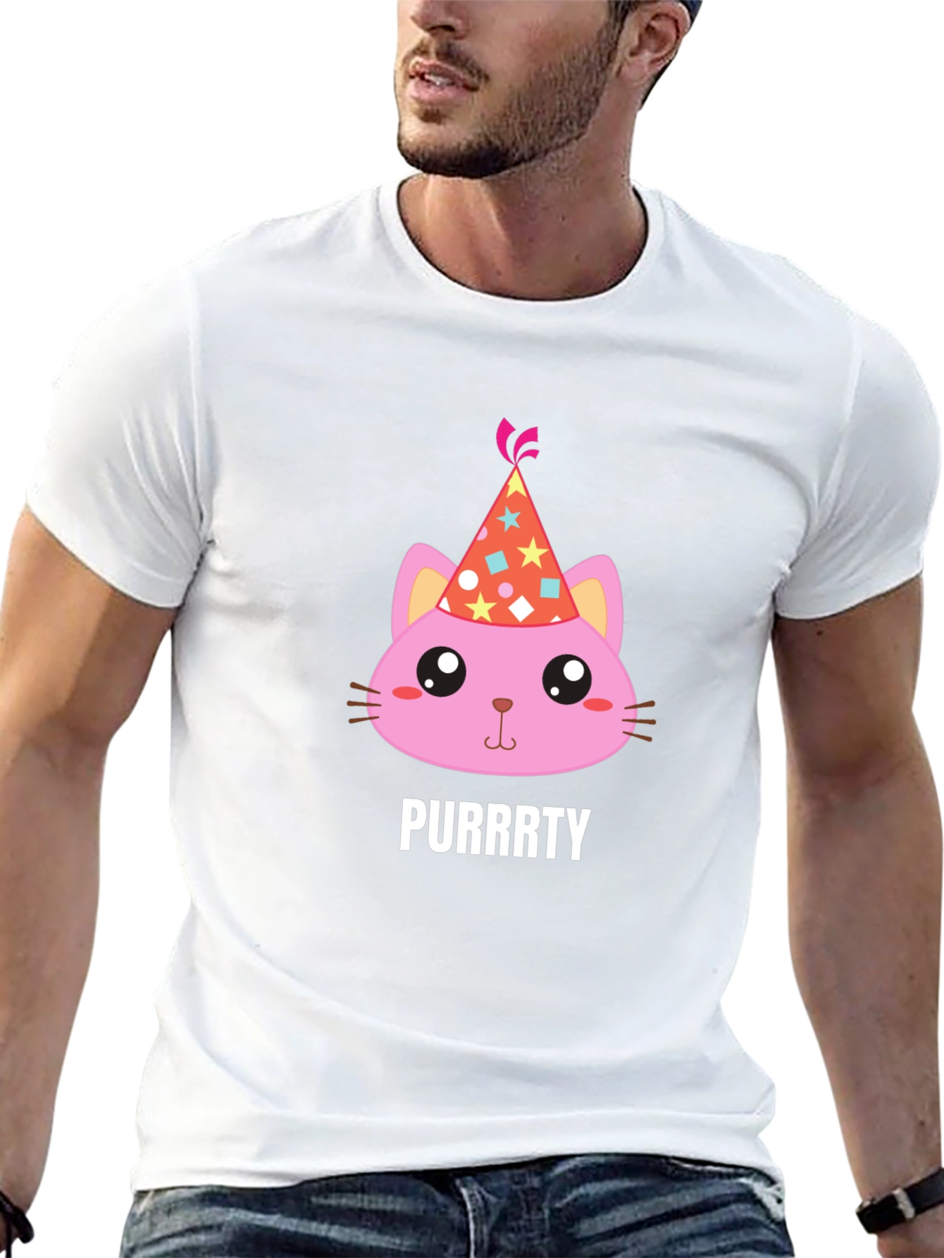 Purrrty Cat Party T-Shirt - Fun & Festive!