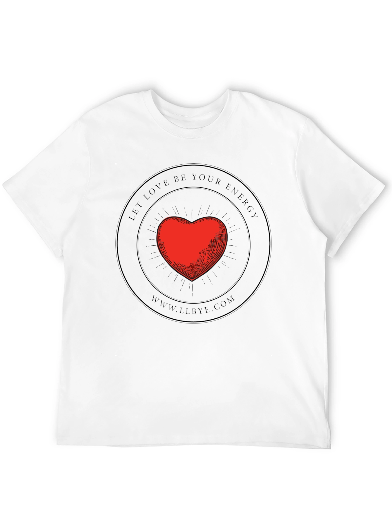 Love Energy Graphic Tee - Black Cotton Blend Shirt