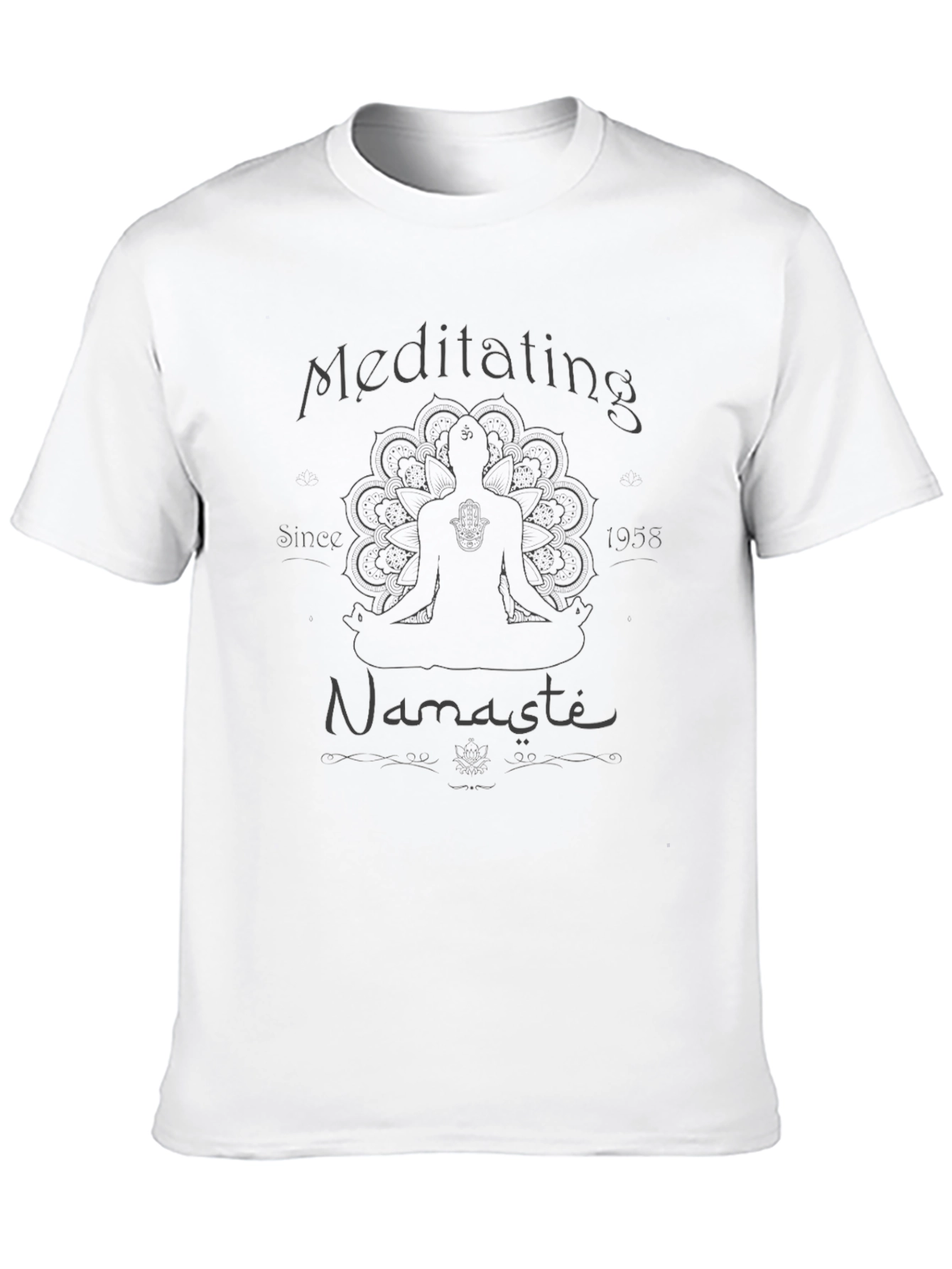 Meditating Namaste Tee - Comfortable Yoga T-Shirt