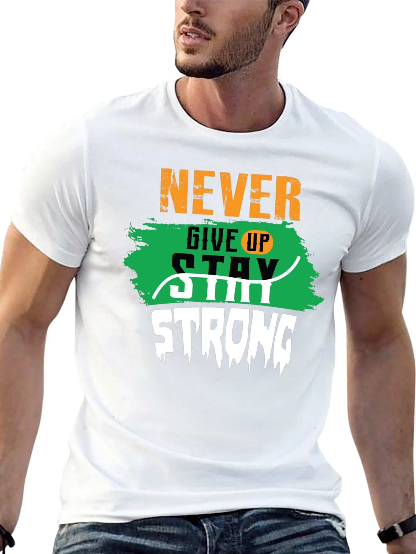 Never Give Up Motivational T-Shirt