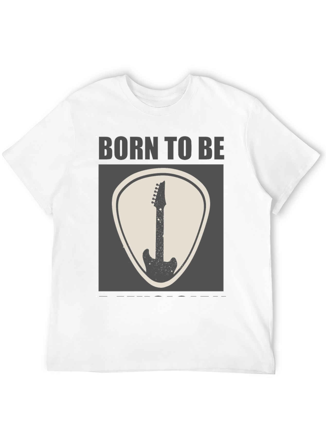 Born to Be Guitar Black T-Shirt