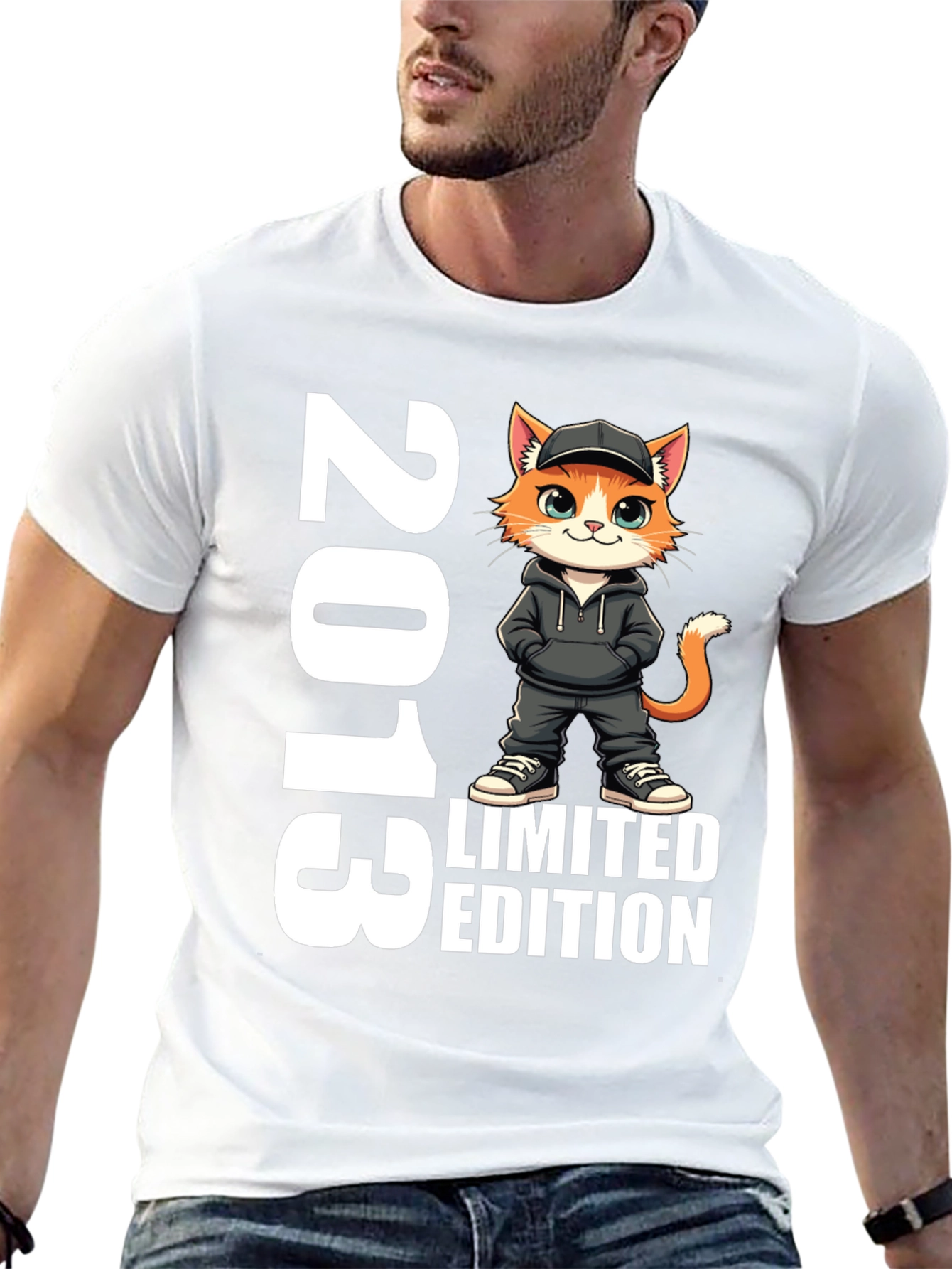 2013 Limited Edition Cat Graphic T-Shirt
