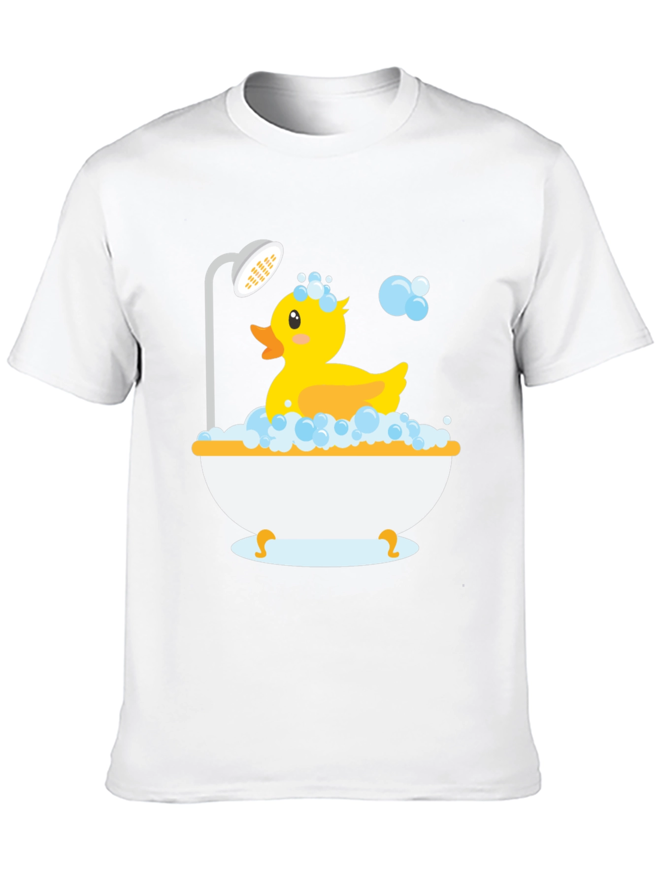 Rubber Duckie Bath Time Black T-Shirt