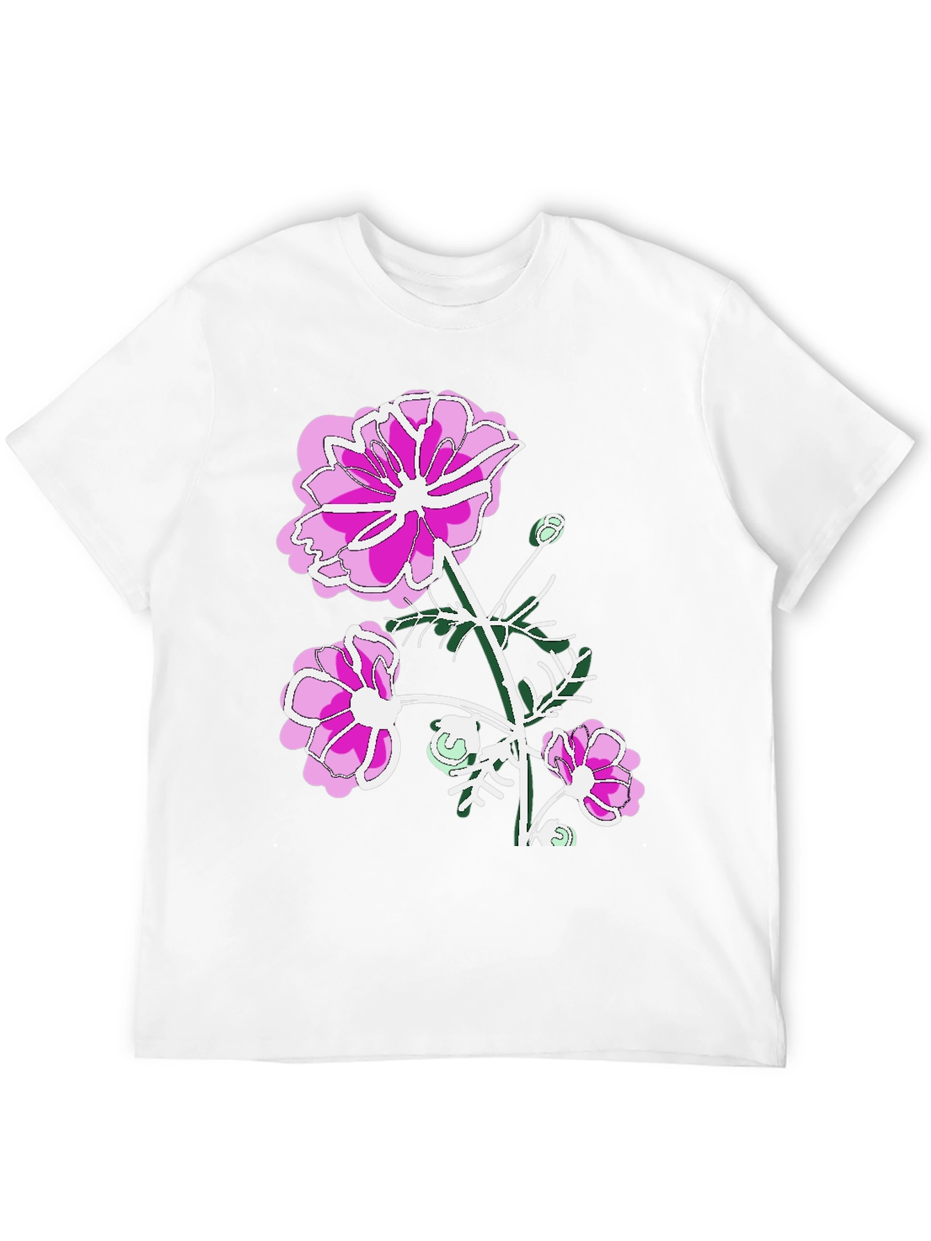 Floral Print T-Shirt: Stylish & Comfortable