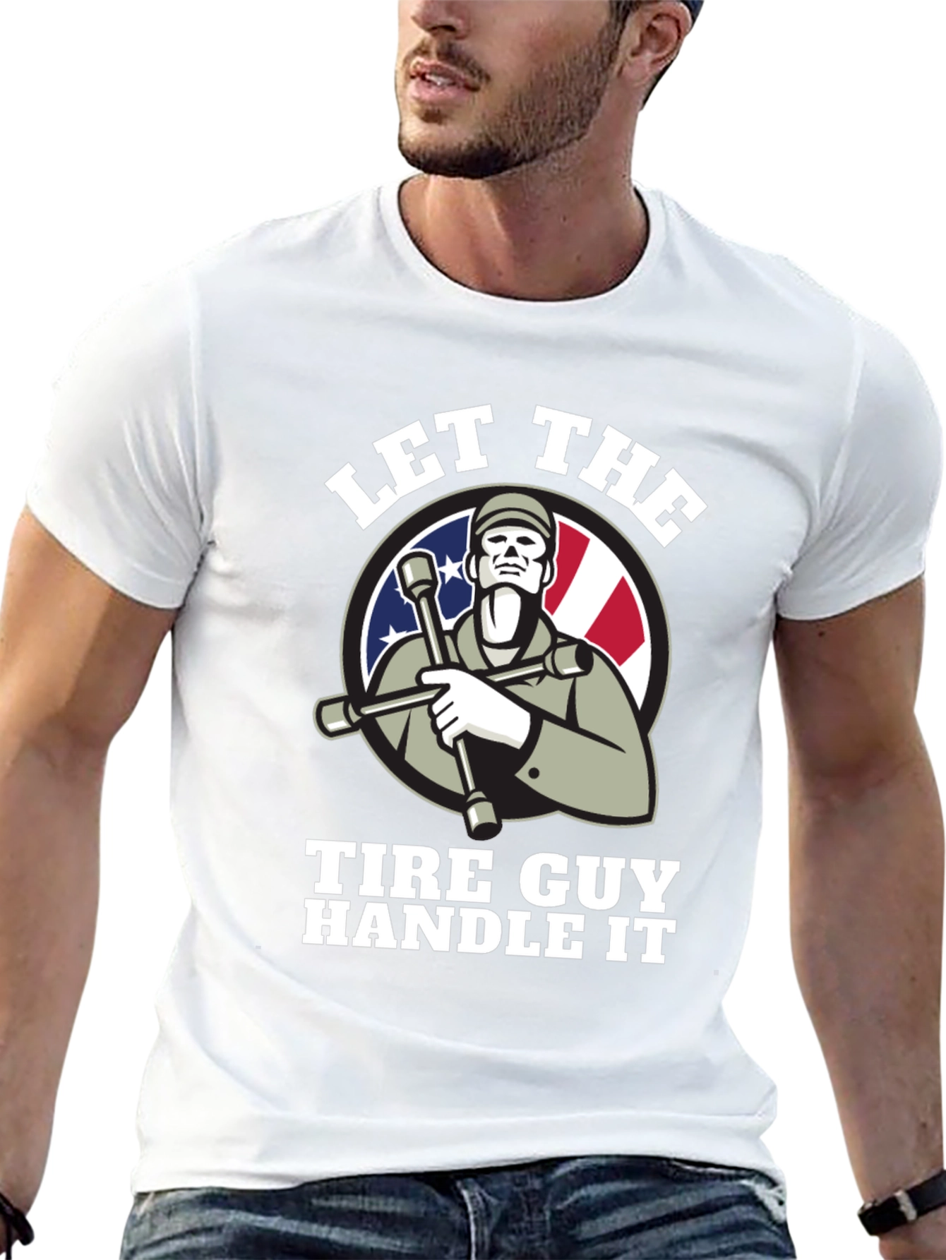 Let The Tire Guy Handle It T-Shirt - Black