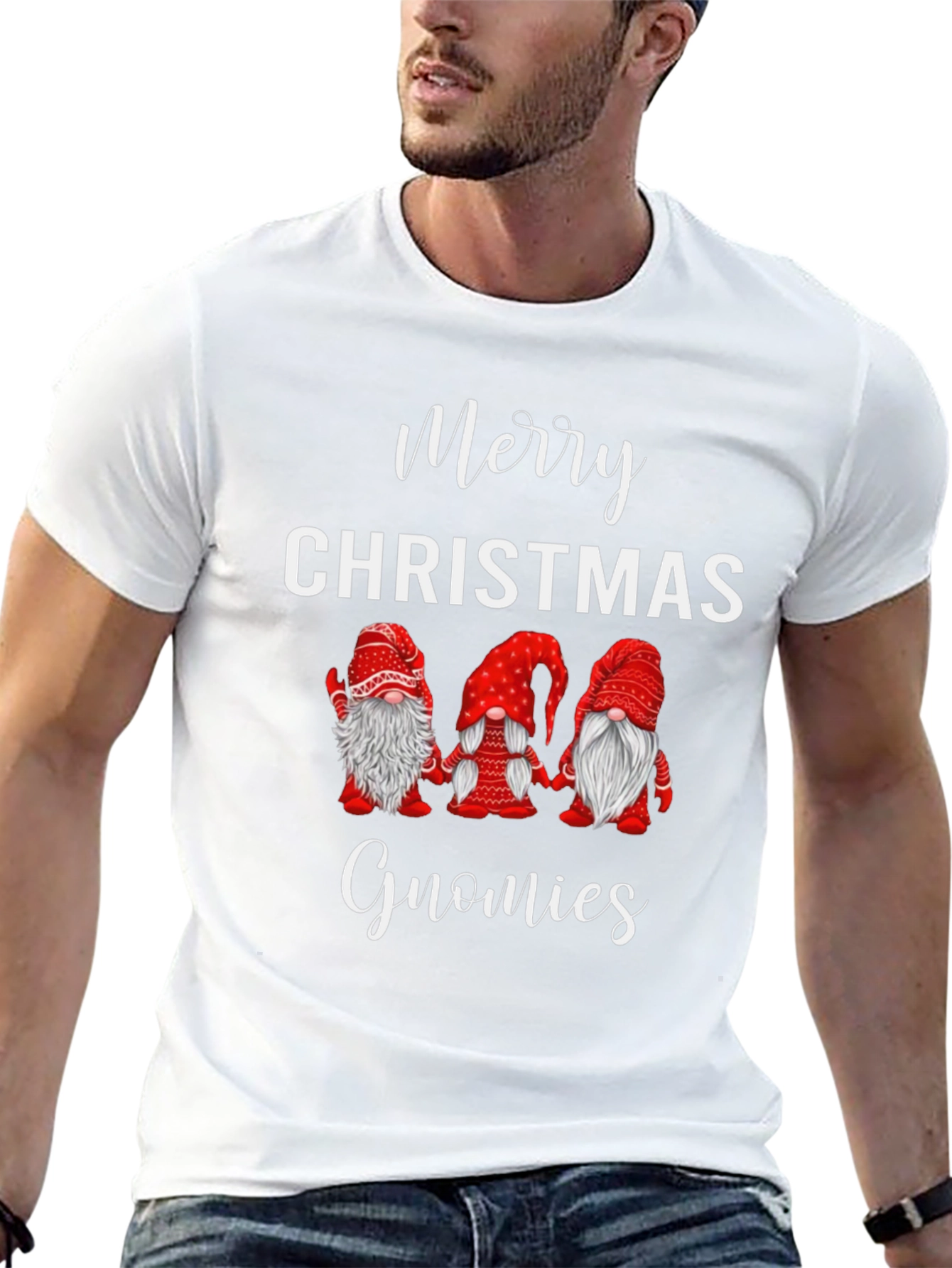 Merry Christmas Gnomies Graphic Tee