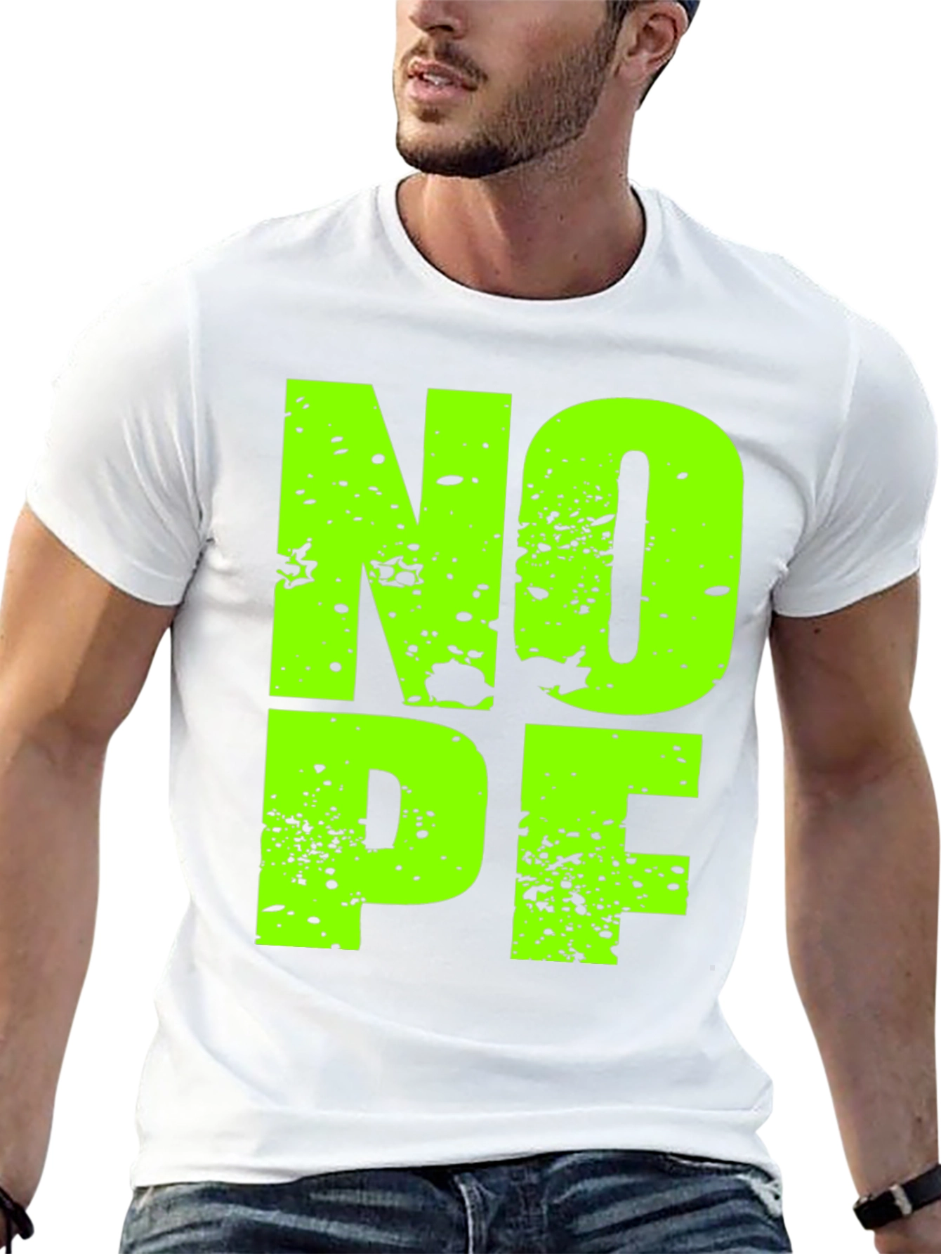 Nope T-Shirt Mens Graphic Tee