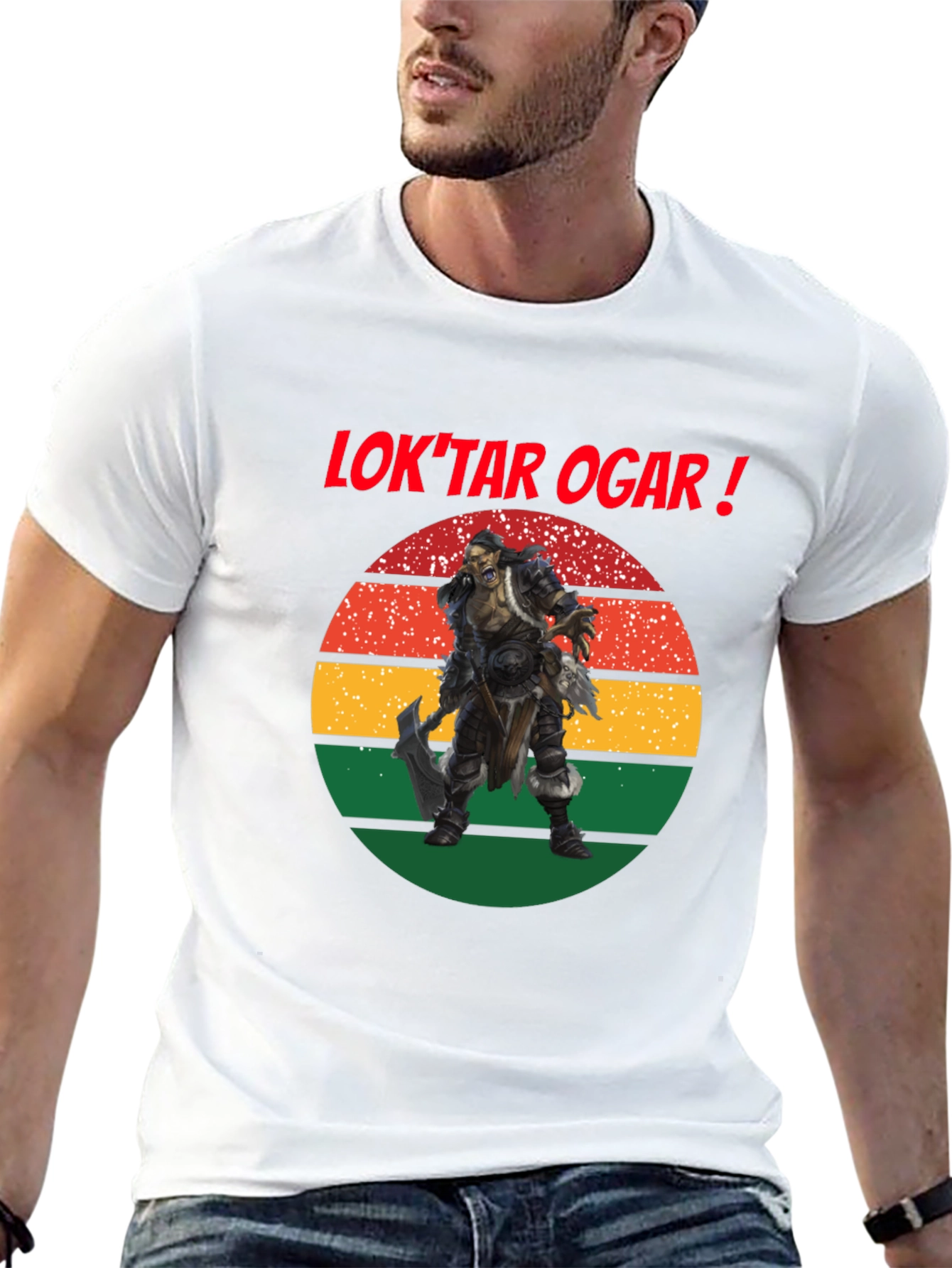 Loktar Ogar Orc Warrior Graphic T-Shirt