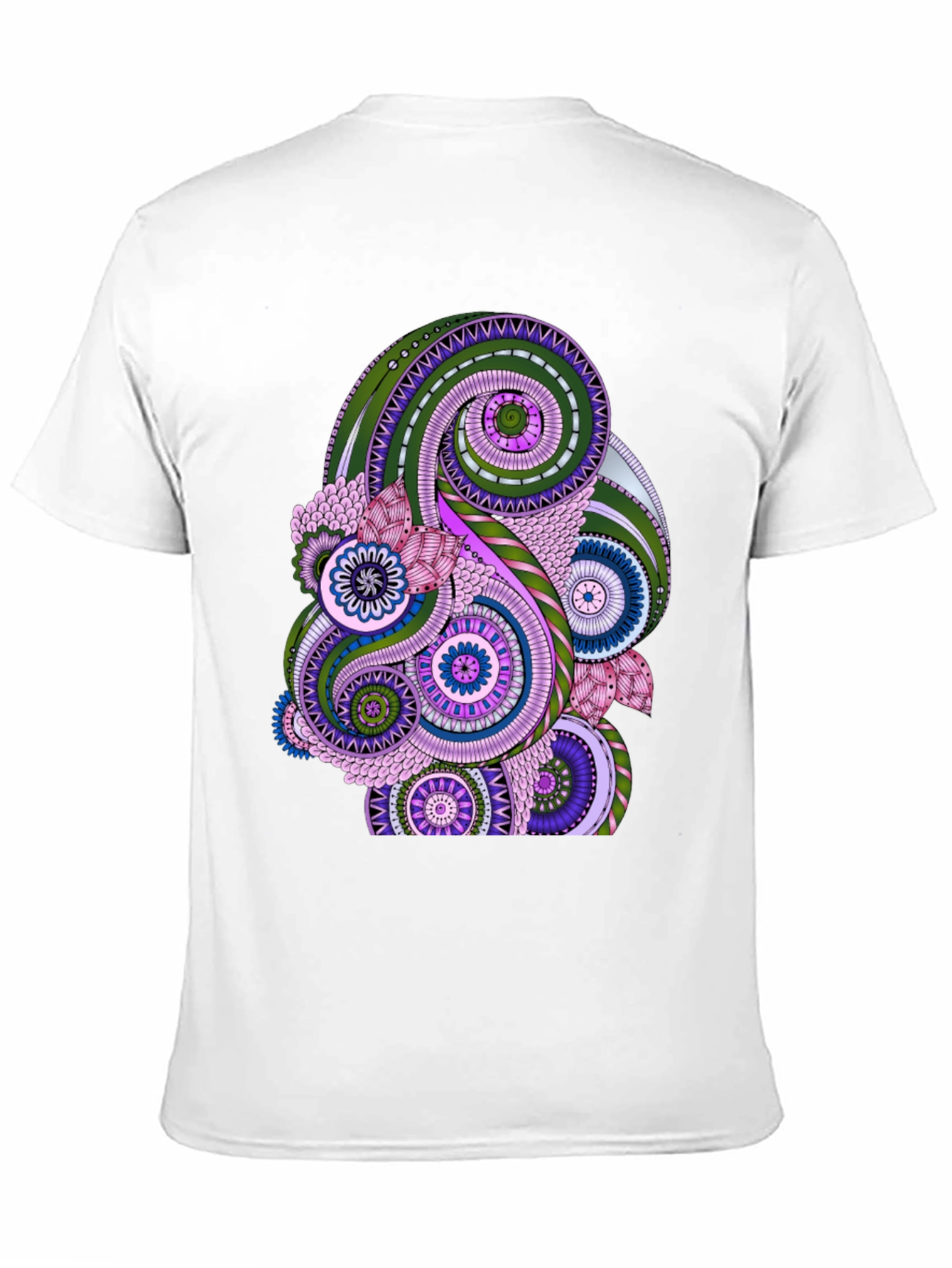 Paisley Pattern Black T-Shirt - Stylish Casual Wear