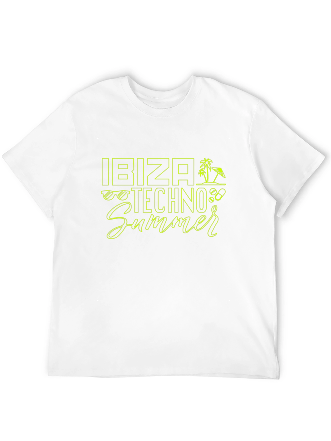 Ibiza Techno Summer Black T-Shirt