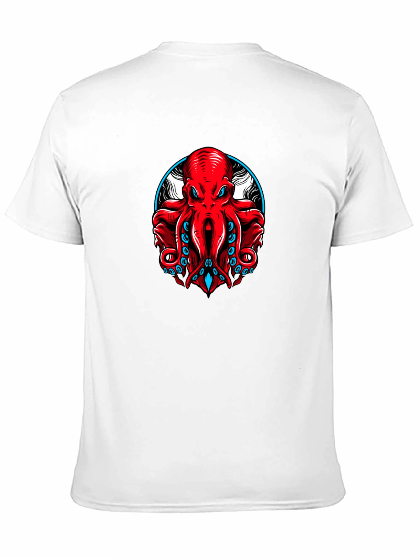 Red Octopus Graphic T-Shirt - Kraken Tee