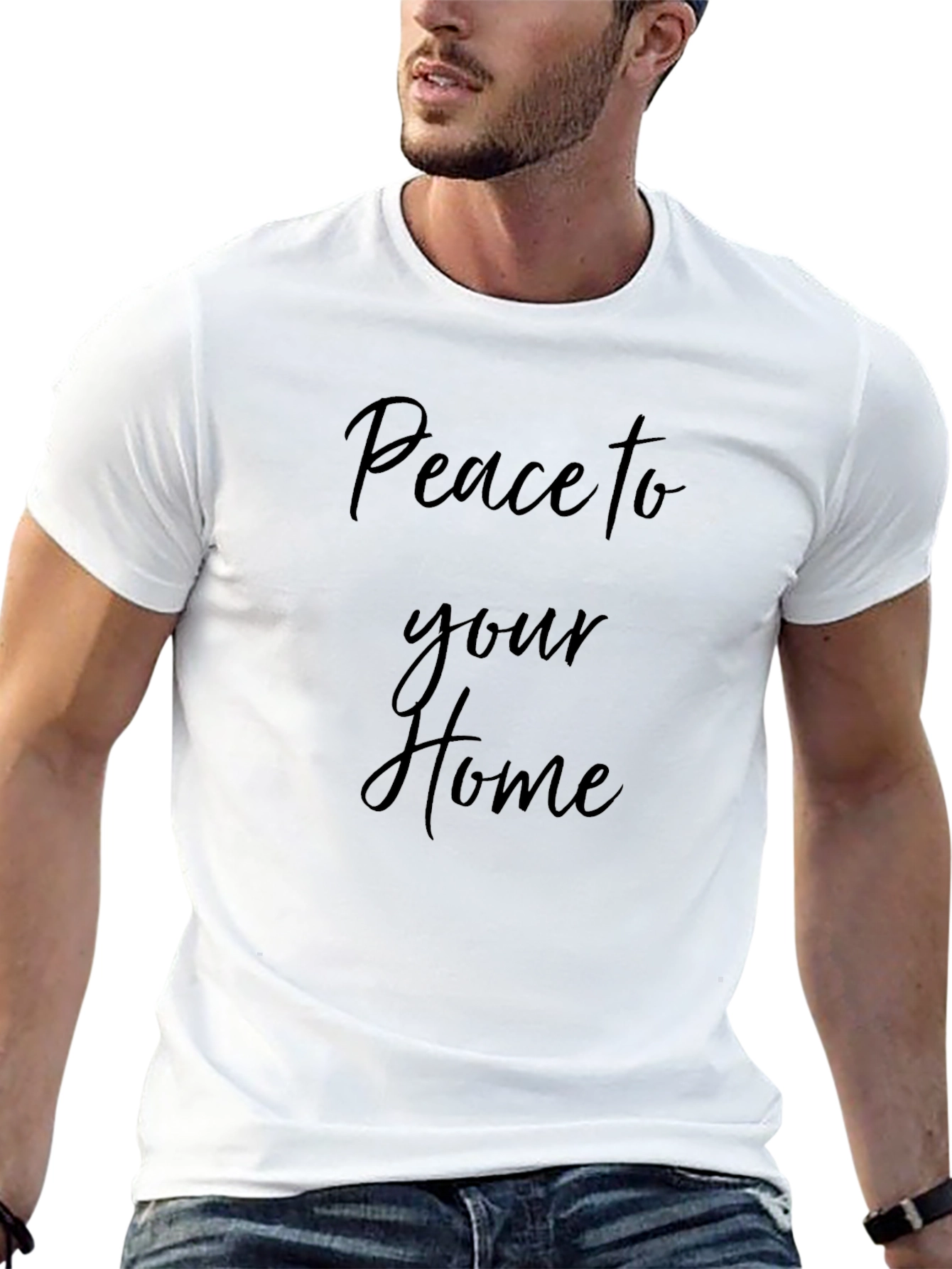 Peace to Your Home Black T-Shirt