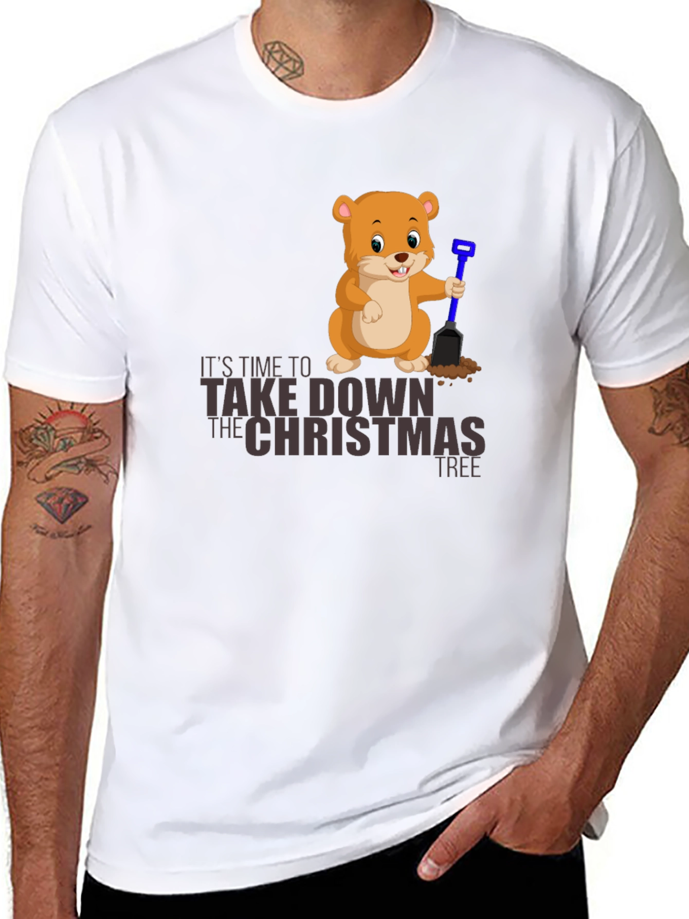 Take Down Christmas Tree Graphic Tee