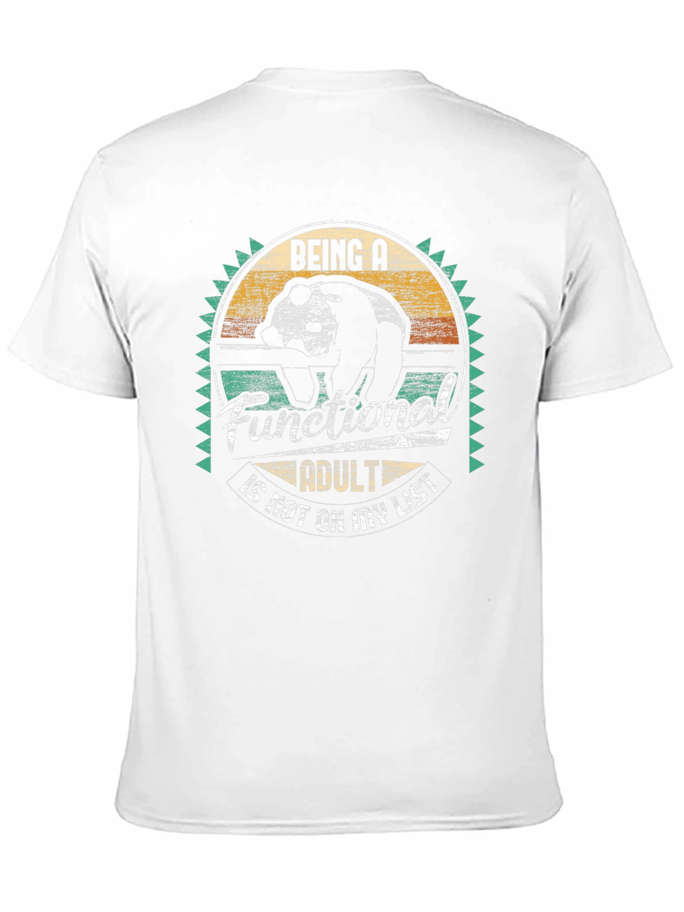 Funny Panda Adulting T-Shirt - Being A Functional Adult