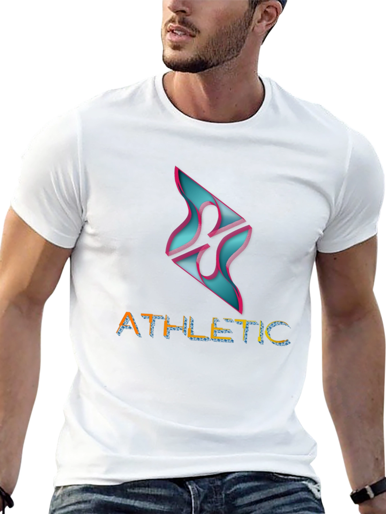 Athletic Graphic Tee - Modern Design